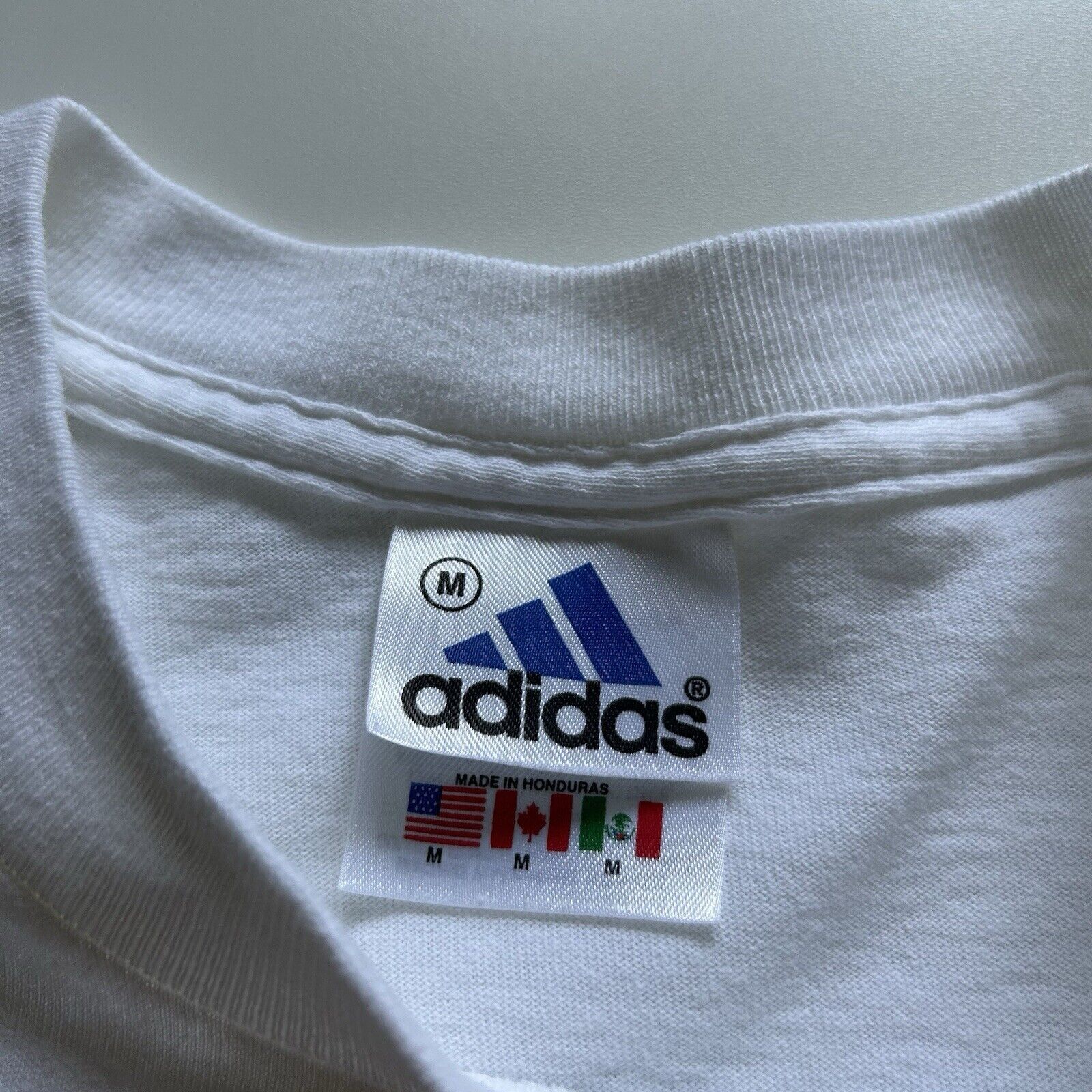Adidas Vintage Y2K Adidas Soccer T Shirt Medium White Art Graphic Size US M / EU 48-50 / 2 - 8 Thumbnail