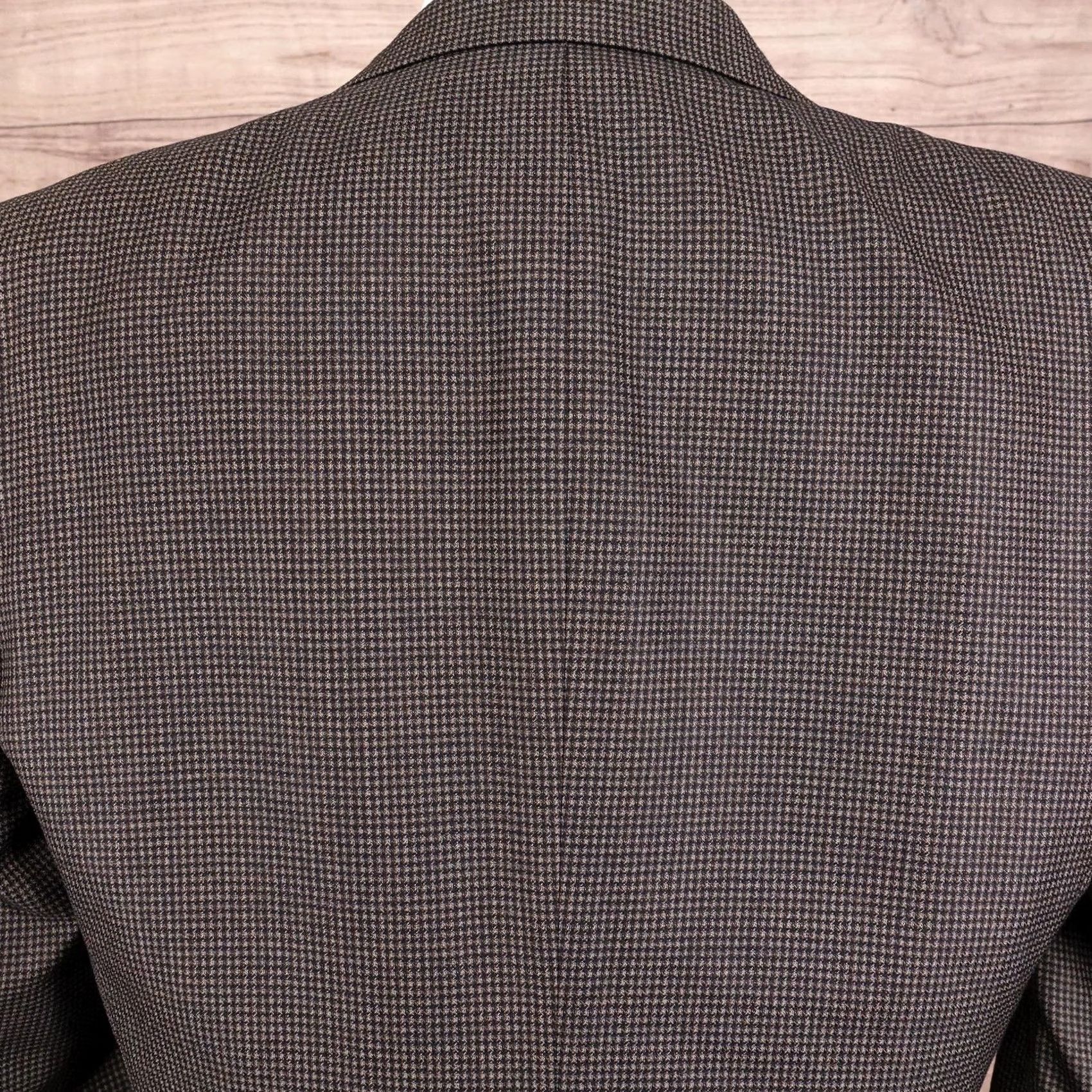 Vintage Hickey Freeman Blazer Mens 42L Brown Silk Wool Sport Coat 2 Button Size 42R - 5 Thumbnail