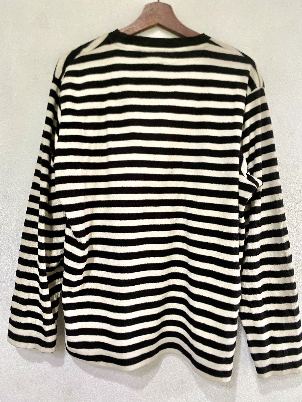 Andy Warhol × Japanese Brand × Uniqlo Andy Warhol Velvet Striped Long Sleeve T Shirt Size US L / EU 52-54 / 3 - 7 Thumbnail