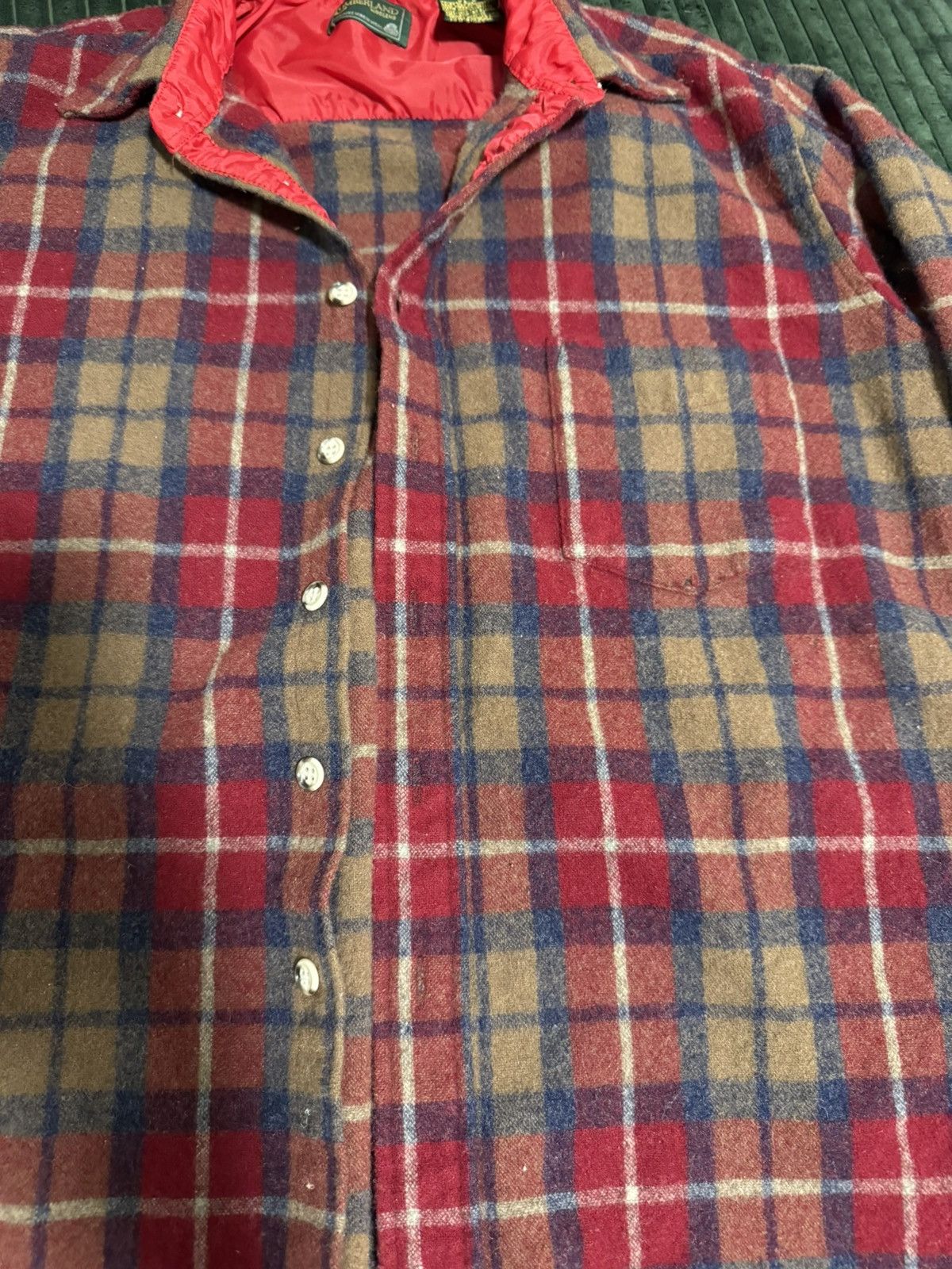 Other Vintage 80s Cumberland Woolens 100% Wool Flannel Button Up Size US M / EU 48-50 / 2 - 3 Thumbnail