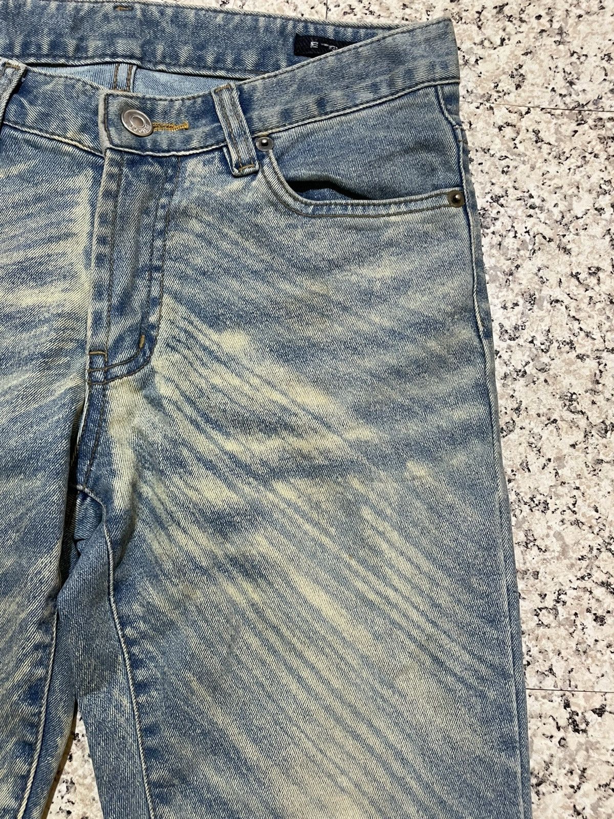 EGOIST Vintage EGOIST Y2K Sand Wash Flare Denim Pants LGB Style Size 27" / US 4 / IT 40 - 4 Thumbnail