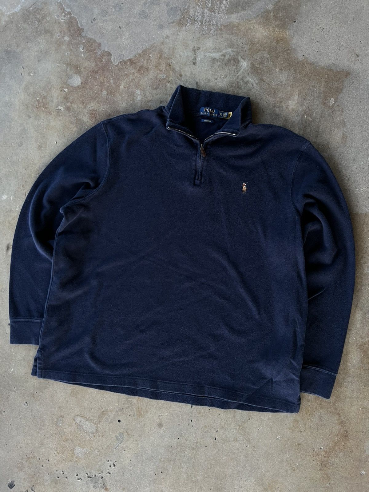 Polo Ralph Lauren Vintage Polo Ralph Quarter Zip Up Jacket Sweatshirt Sweater Size US XL / EU 56 / 4 - 2 Thumbnail