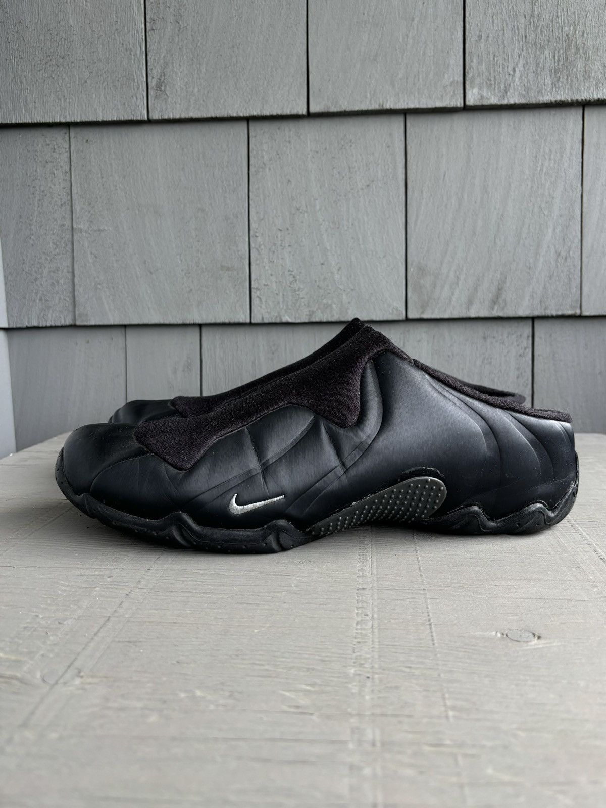Nike × Vintage OG 2001 Nike Clogposite Mules All Black Vintage Posite Shoes Size US 12 / EU 45 - 2 Thumbnail
