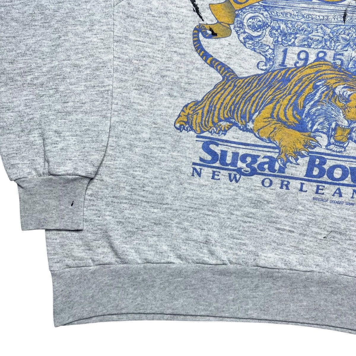 NCAA Vtg 1985 NCAA LSU Tigers Sugar Bowl New Orleans Sweatshirt Size US M / EU 48-50 / 2 - 18 Thumbnail