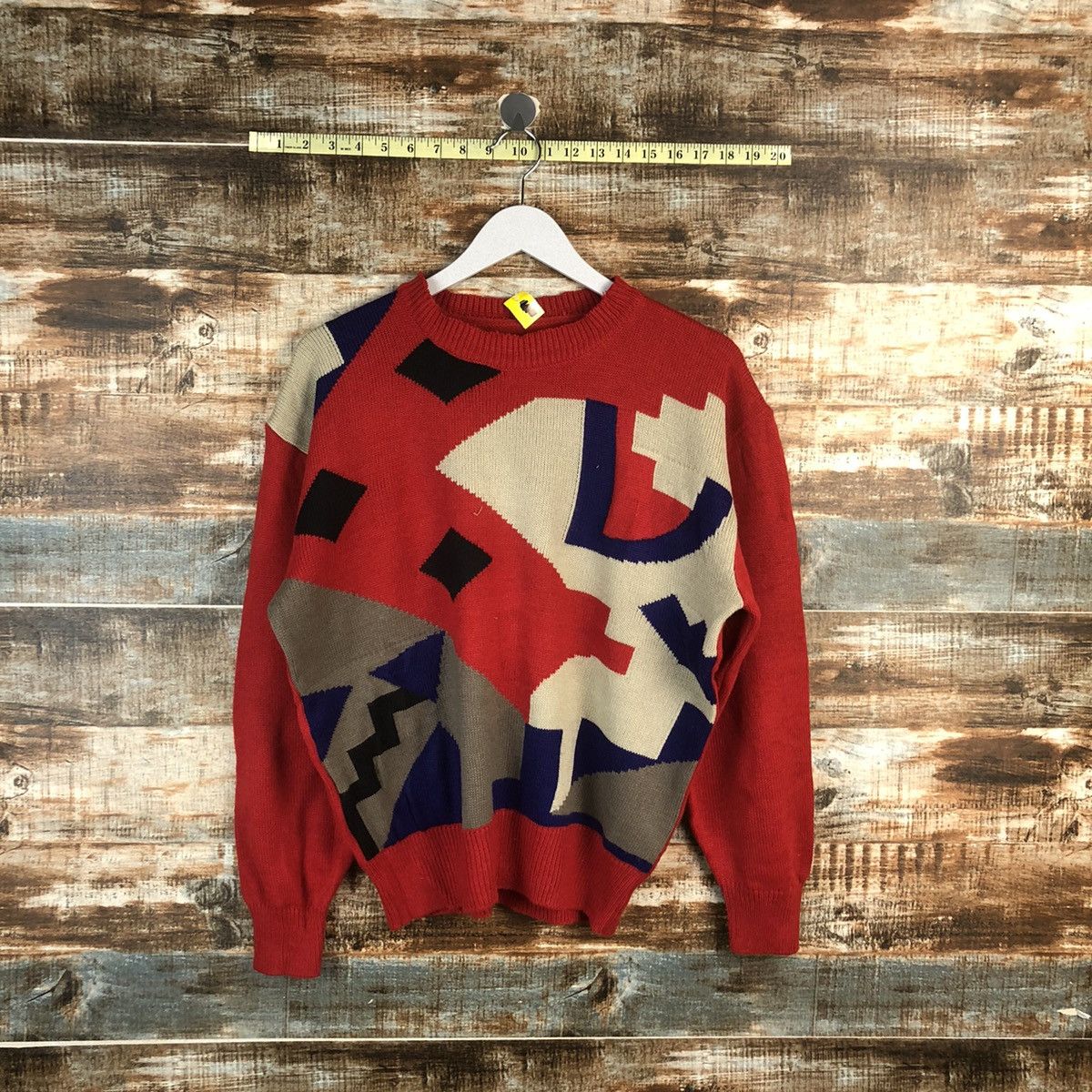 Homespun Knitwear DLL Japan vintage art Red Knitwear sweatshirt #C015 Size US S / EU 44-46 / 1 - 1 Thumbnail