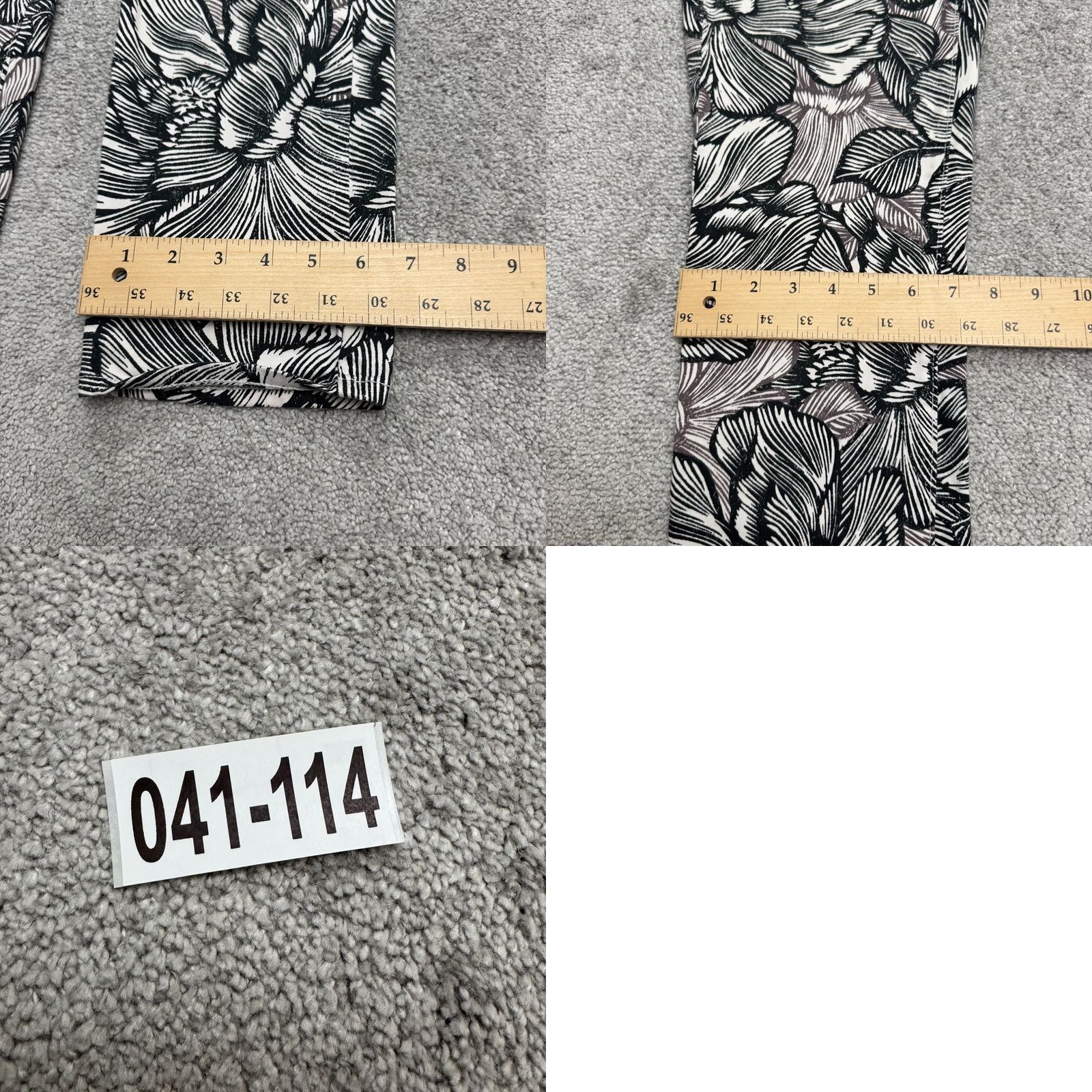 Vintage VINTAGENYDJ Sheri Slim Fit Floral Lift Tuck Technology Ankle Pants Womens 0 Black White Size 25" / US 0 / IT 36 - 10 Thumbnail