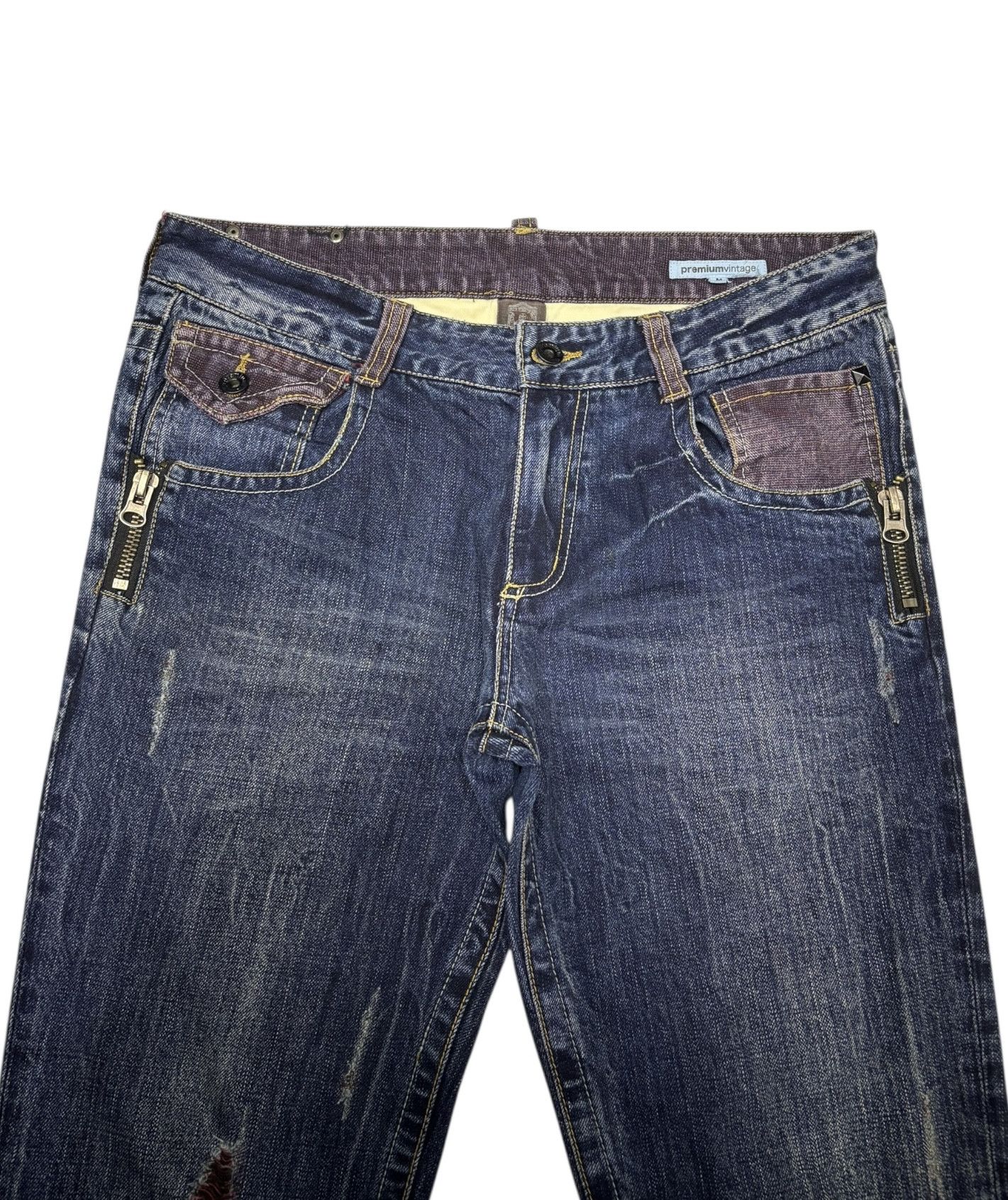 semanticdesign PREMIUM VINTAGE by SEMANTIC DESIGN FLARE JEANS BOOTCUT DENIM Size US 33 - 5 Thumbnail