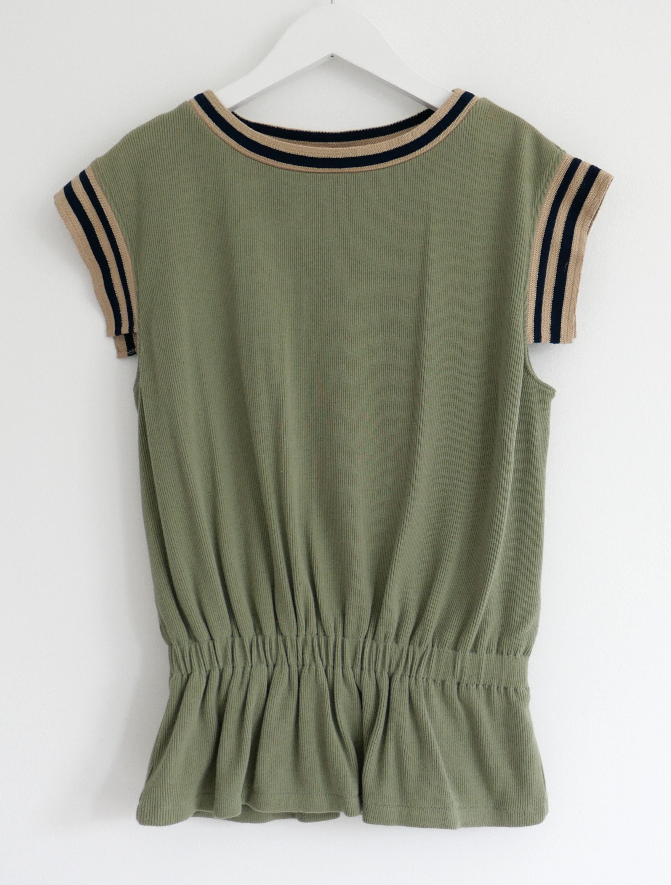 Chanel Chanel Khaki Knit Striped Trim Top Cruise 2017 17C Cuba Size XS / US 0-2 / IT 36-38 - 1 Thumbnail