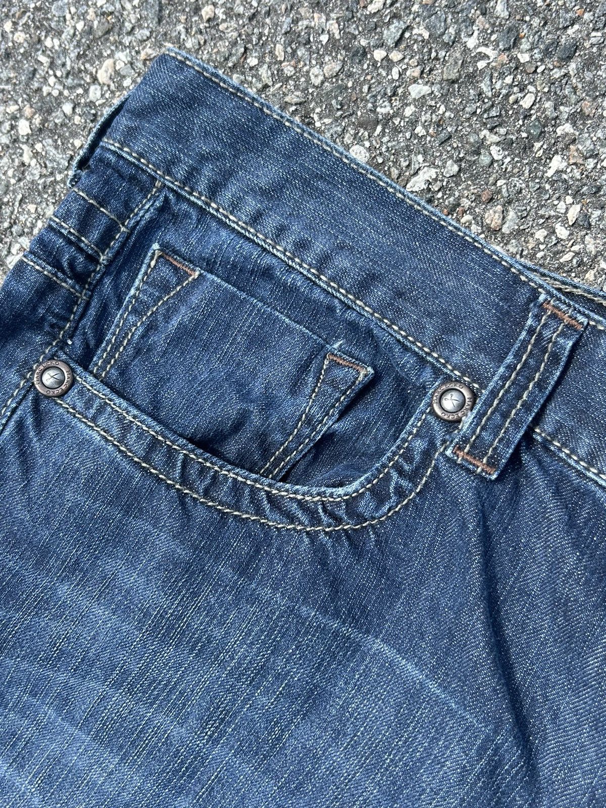 Marc Ecko Marc Eckō 70’s Bootcut Embroidered Distressed Jeans Size US 36 / EU 52 - 8 Thumbnail
