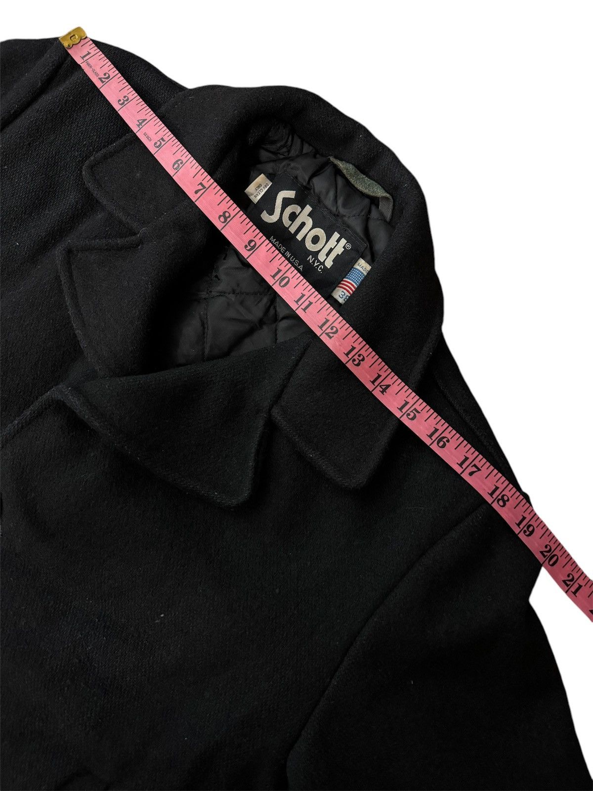 Schott VINTAGE SCHOTT NYC WOOL PEACOAT JACKET Size US S / EU 44-46 / 1 - 9 Thumbnail