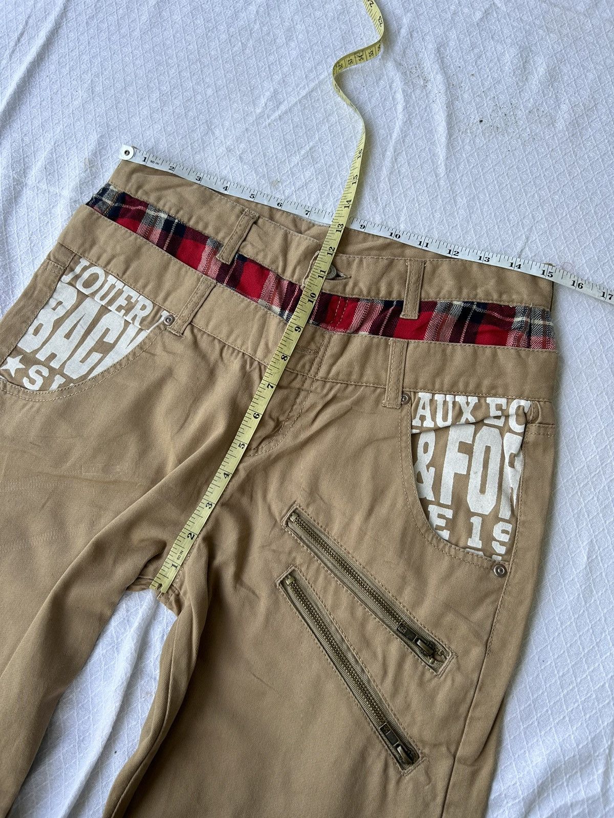 If Six Was Nine 💸BINDINGOFFER💸Double waist japanese poem casual chino pants Size US 32 / EU 48 - 13 Thumbnail