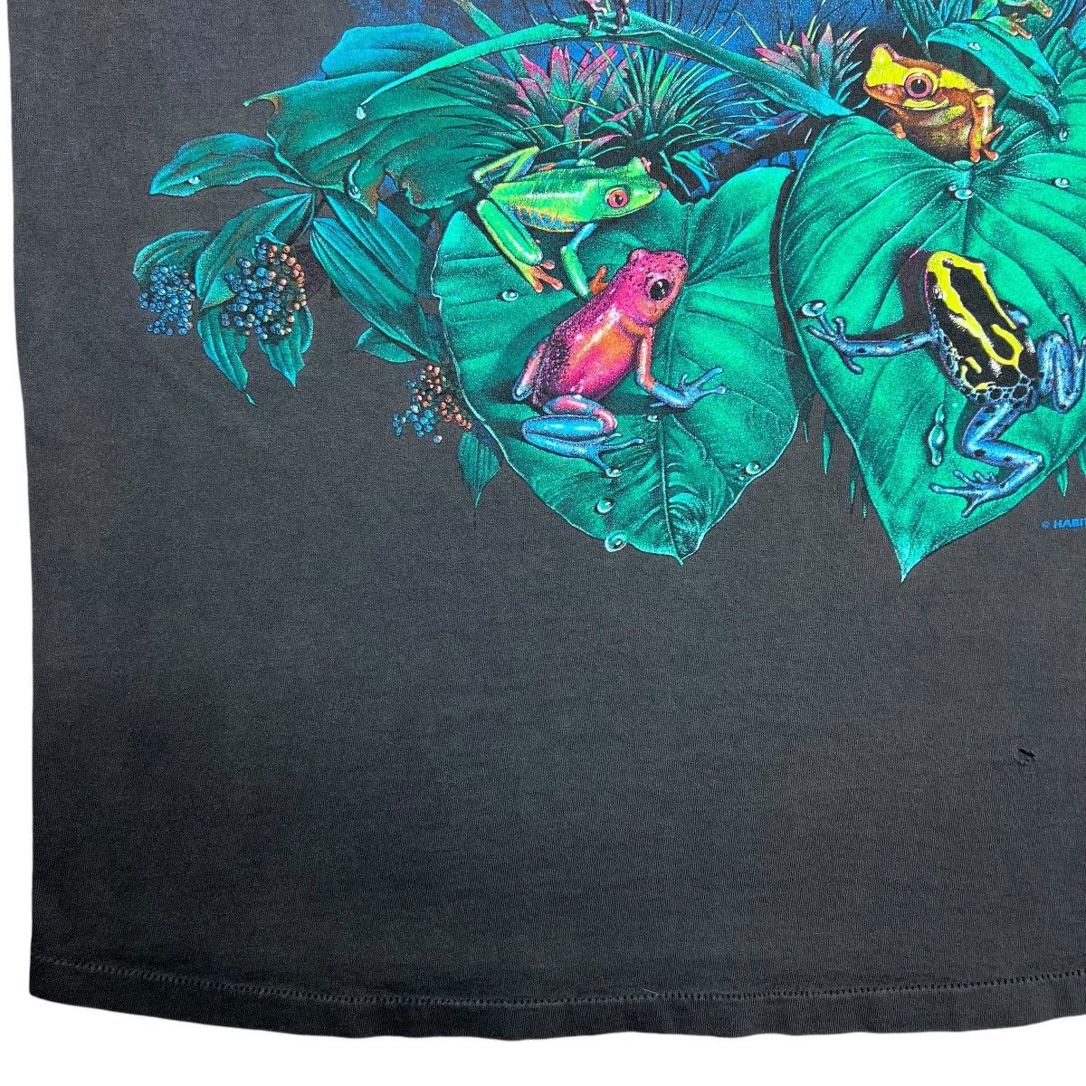 Vintage Vintage 1990s Frog Amphibian Nature Wrap Around Graphic Tee Size US XXL / EU 58 / 5 - 12 Thumbnail