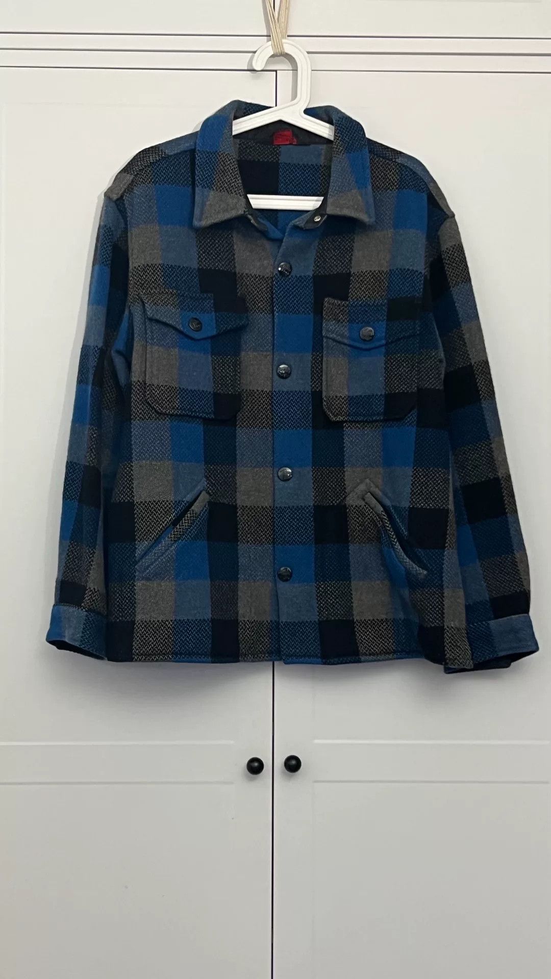 Tenderloin Blue Plaid Wool Coat Size US M / EU 48-50 / 2 - 1 Thumbnail