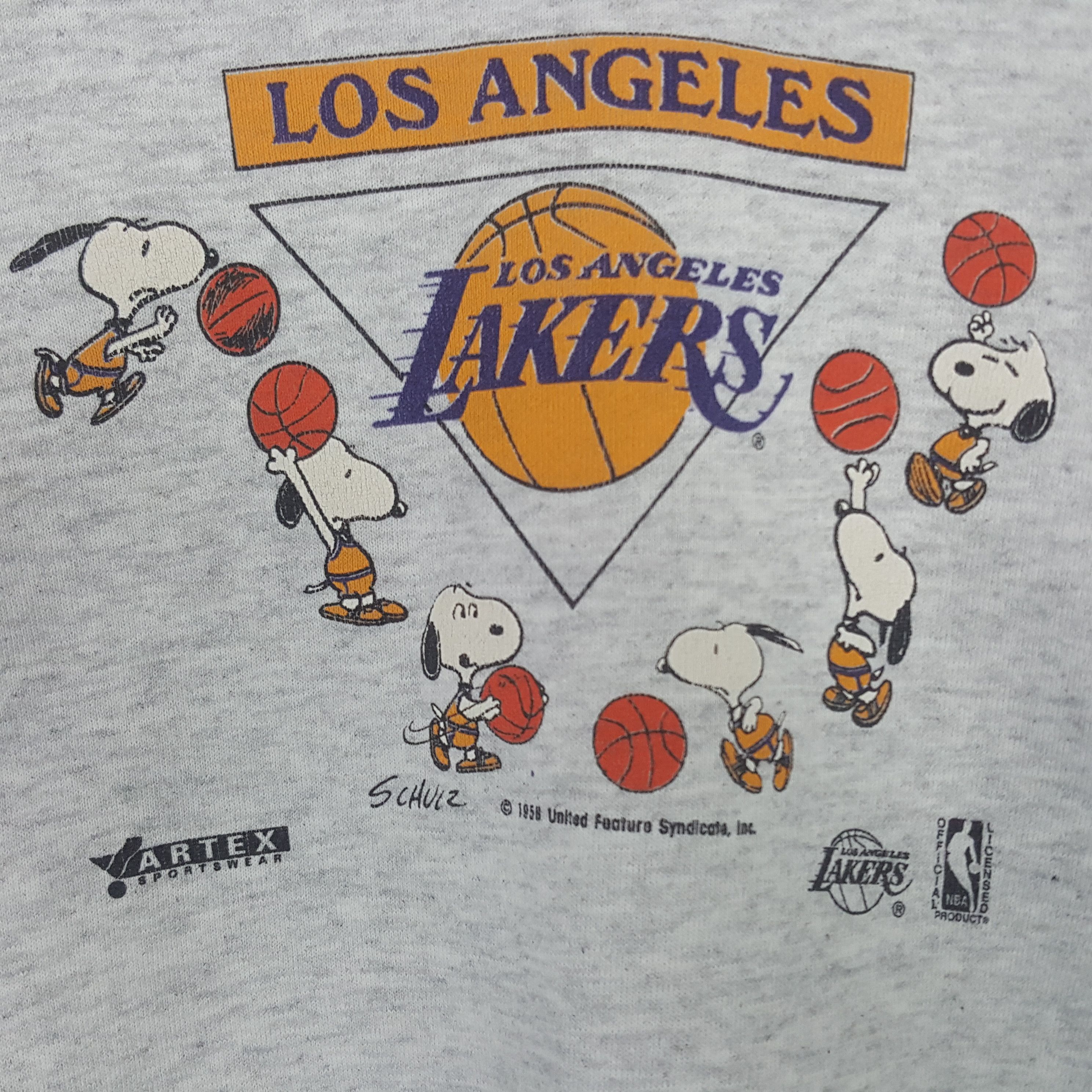 NBA × Vintage Vintage Los Angeles Lakers X Snoopy Sweatshirt Size US XS / EU 42 / 0 - 2 Thumbnail