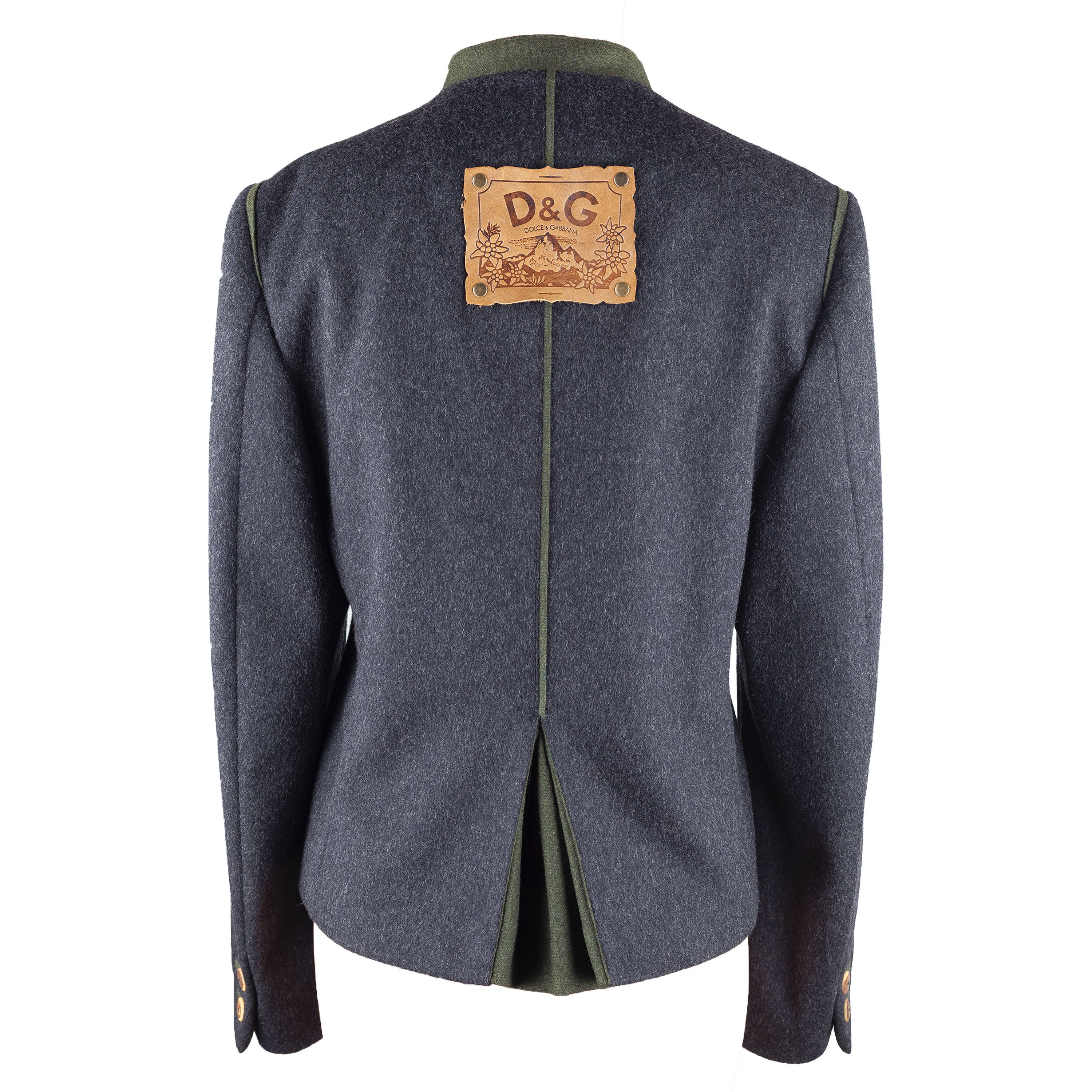 Dolce & Gabbana Dolce & Gabbana Vintage Austrian Gray Wool Jacket (M) Size M / US 6-8 / IT 42-44 - 2 Thumbnail