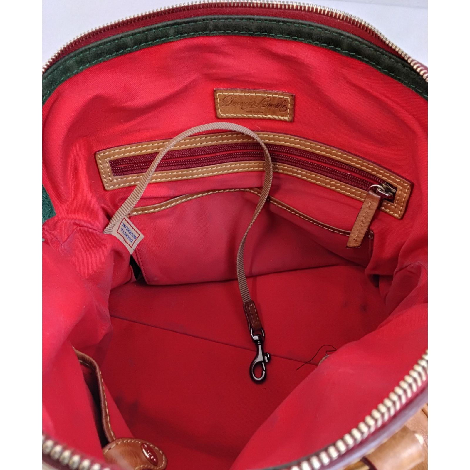 Dooney & Bourke Dooney & Bourke Italian Leather Satchel Bag Brown Purse Size ONE SIZE - 14 Thumbnail