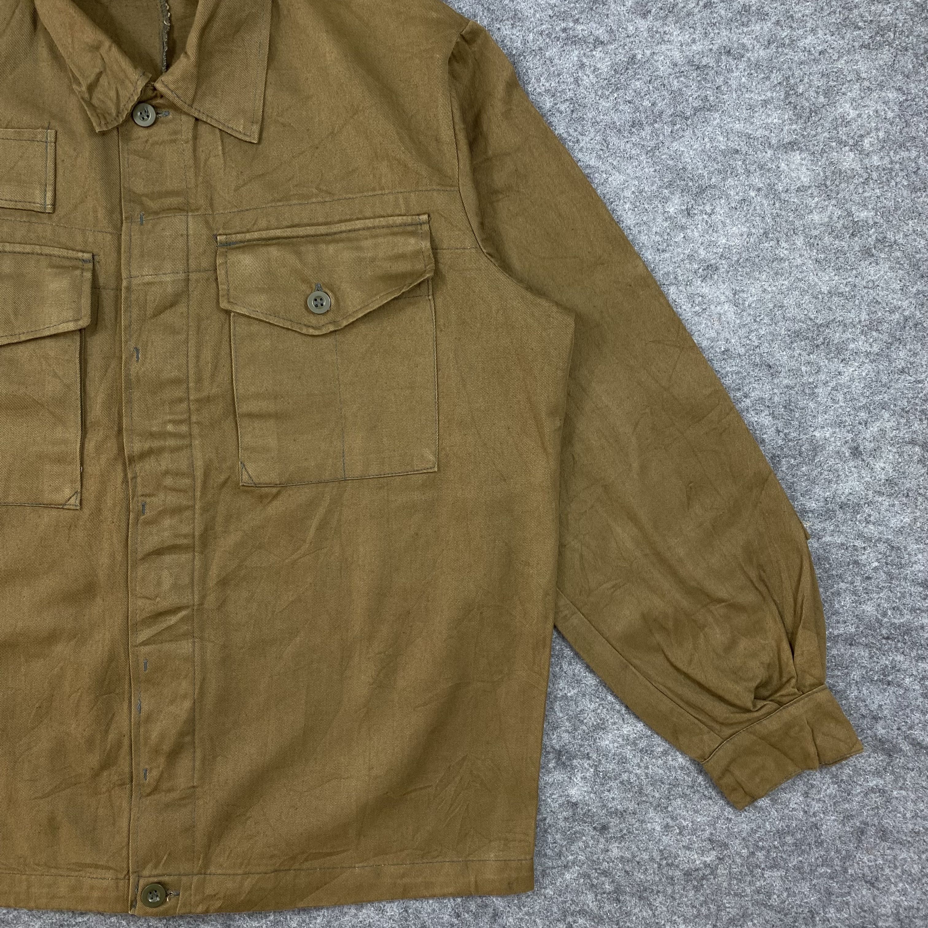 Vintage Vintage 60s Military Khaki Field Jacket Workwear Chore -J646 Size US L / EU 52-54 / 3 - 5 Thumbnail