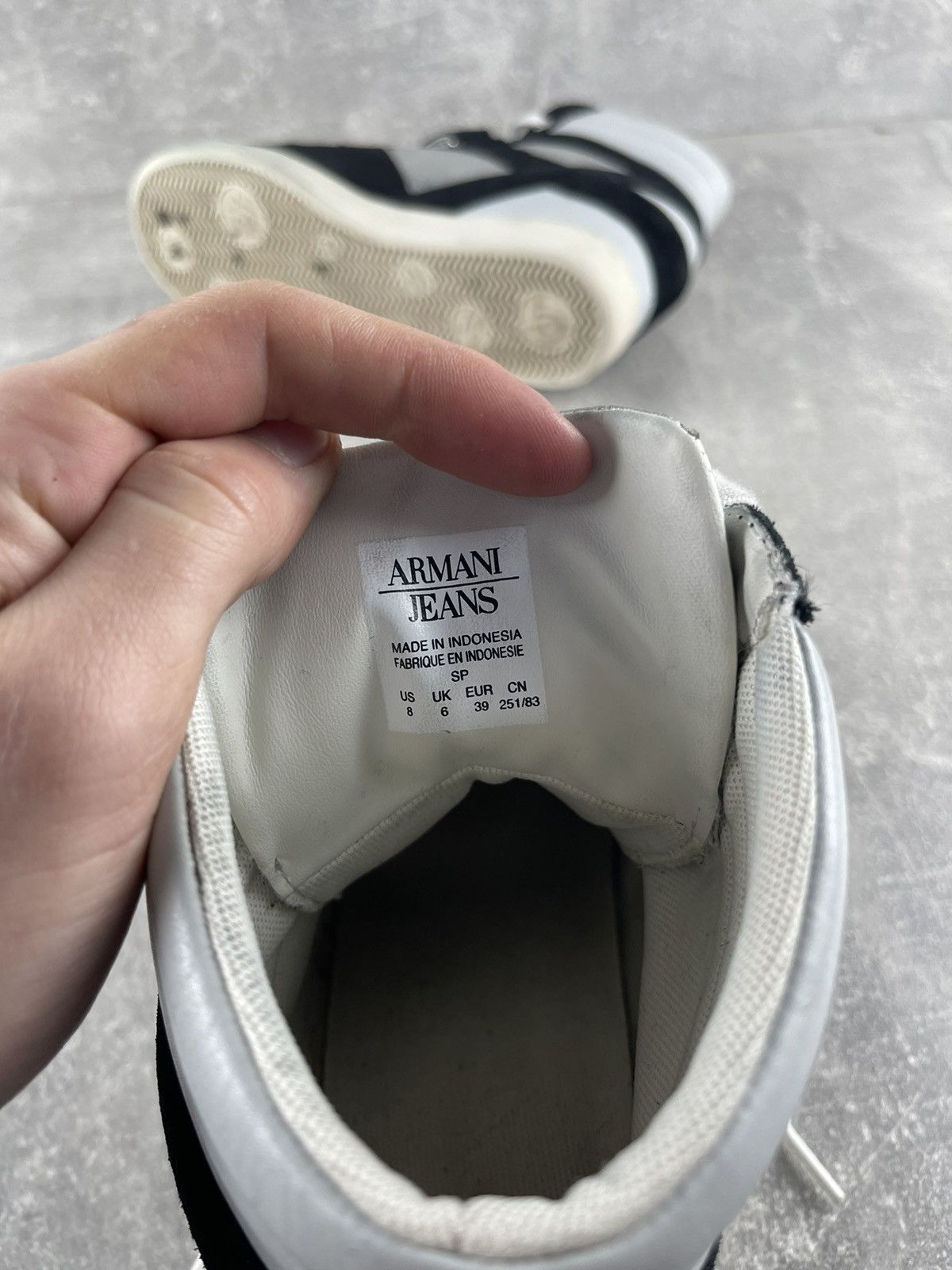 Armani Armani Jeans Y2K Archives Wedge Heel High Top Sneakers Shoes Size US 9 / IT 39 - 8 Thumbnail