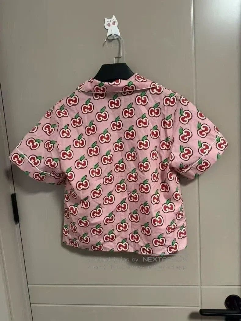Gucci Gucci Full-print apple short-sleeved shirt Size S / US 4 / IT 40 - 2 Thumbnail