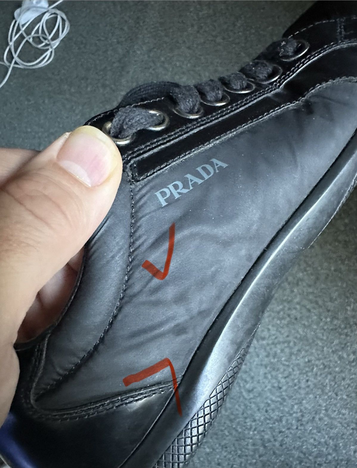 Prada Prada sneakers size 10 US leather/nylon Size US 9.5 / EU 42-43 - 15 Thumbnail
