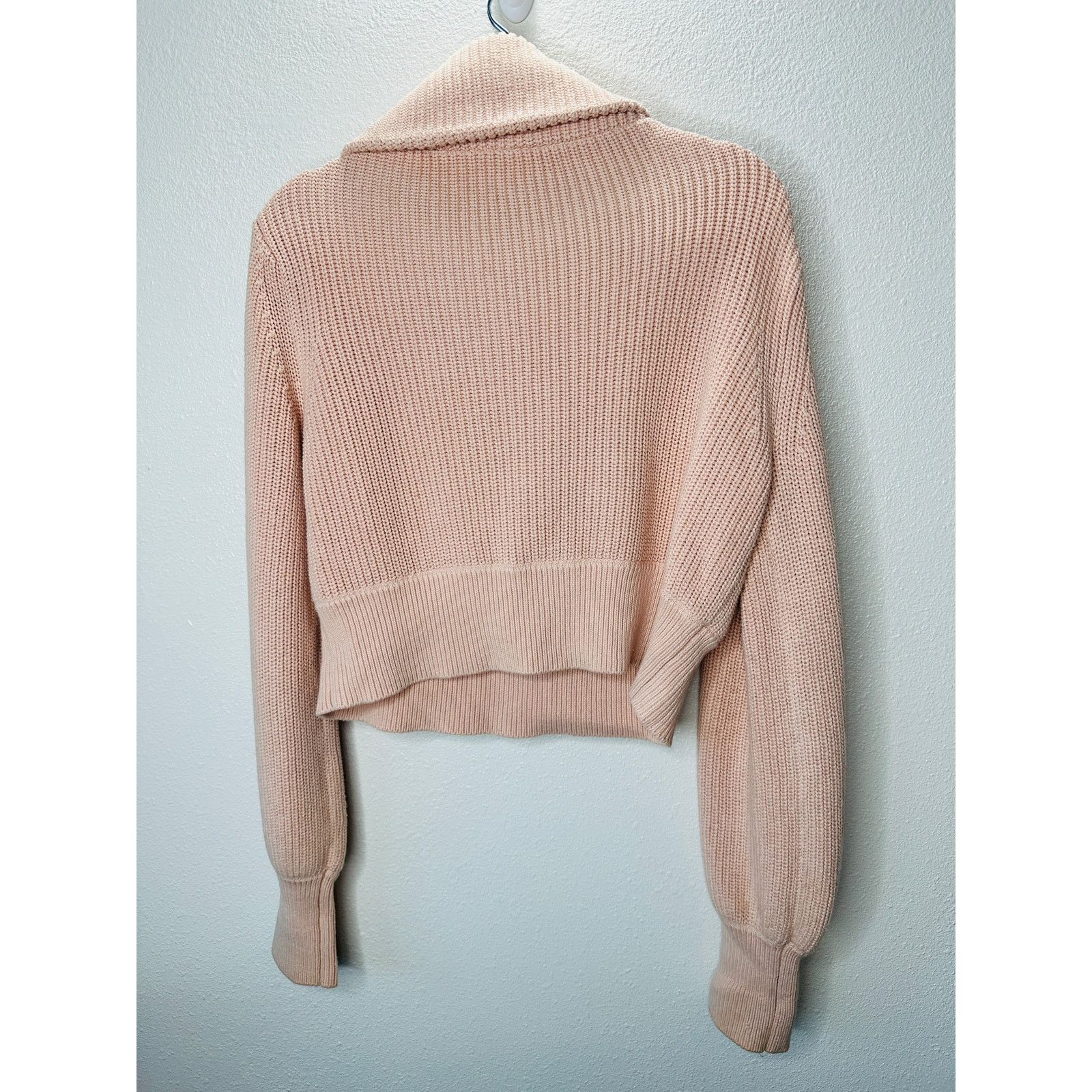 Varley Varley Pink Mentone Half Zip Wide Collar Shaker Sweater XS Size XS / US 0-2 / IT 36-38 - 10 Thumbnail