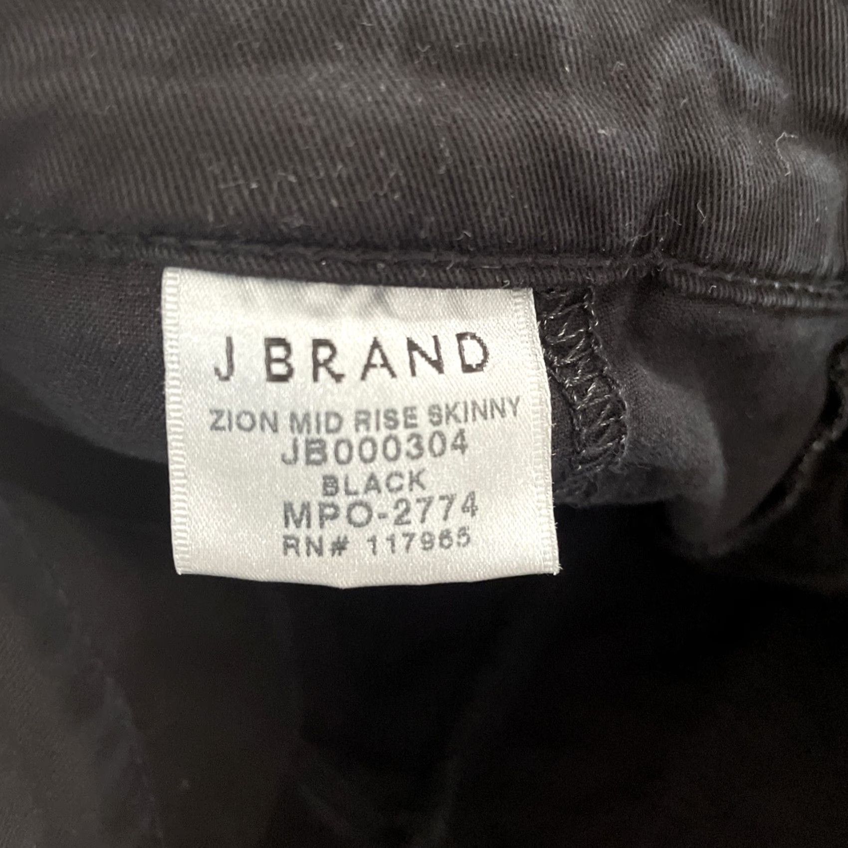 J Brand J. Brand Zion Skinny Jeans Womens 25 Black Velvet Velour Pants ViNTAGE? (No) 26x29? Wait. Sorry. Size 42" / US 20 - 4 Thumbnail