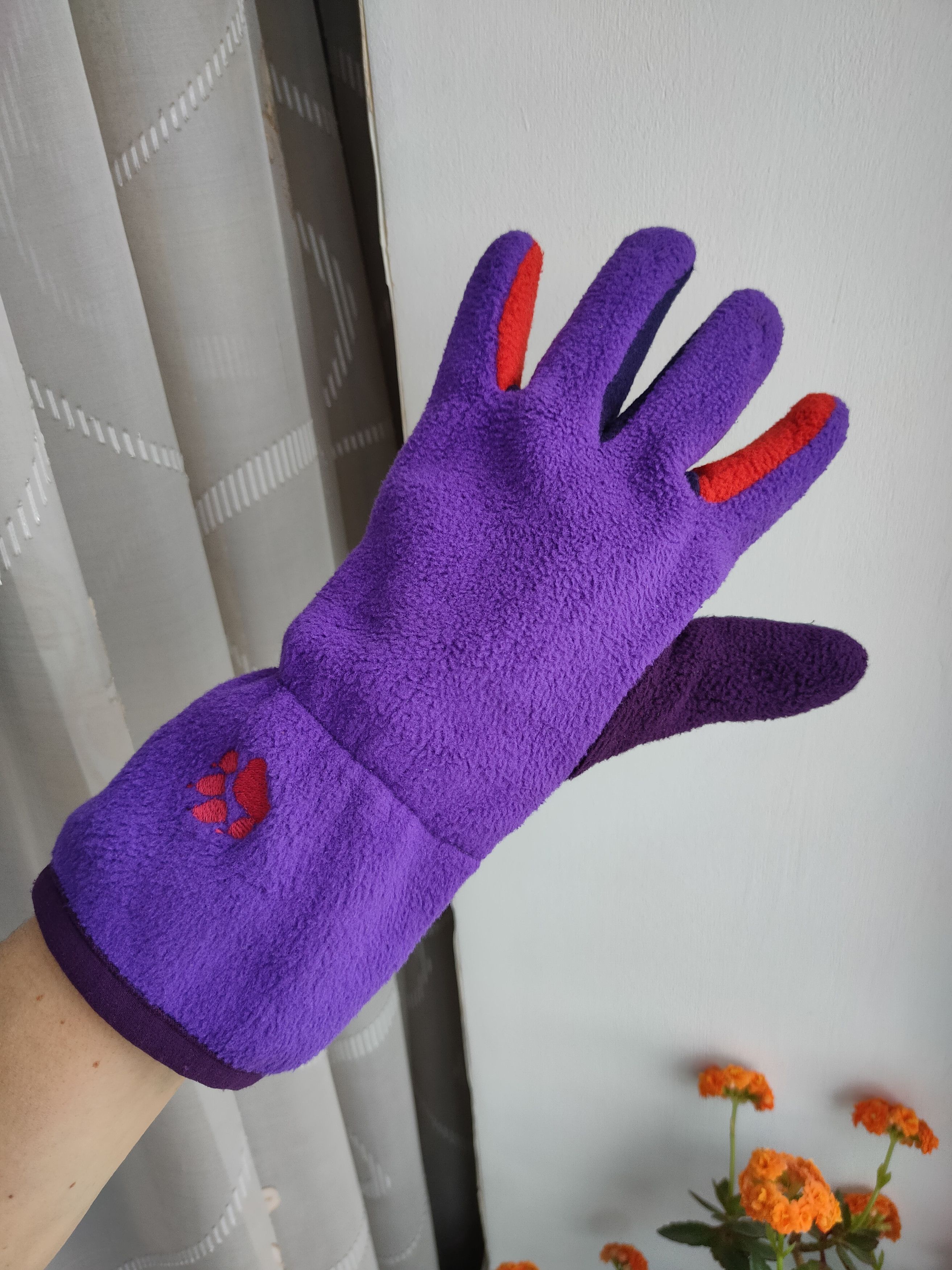 Polartec Vintage Polartec series zoo ultra rare 90s fleece gloves Size ONE SIZE - 4 Thumbnail