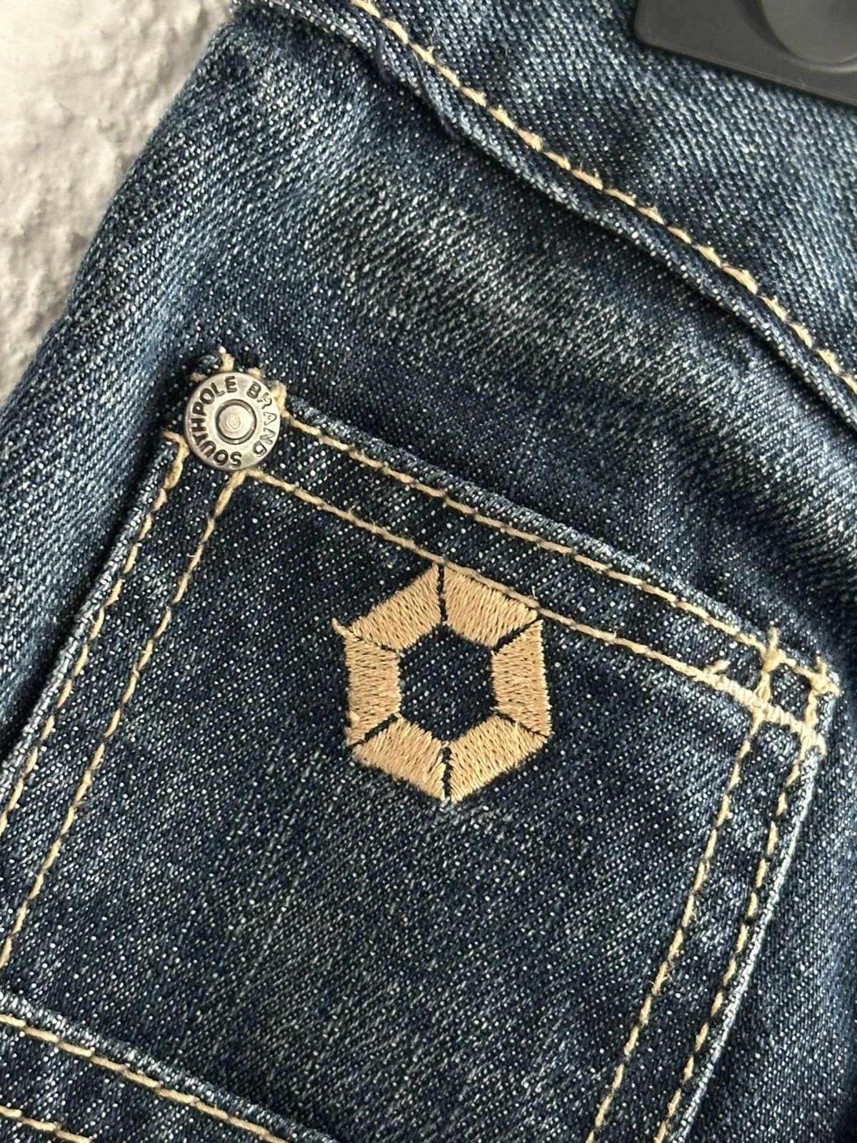 JNCO × Southpole Southpole Vintage Y2K Big Logo Rap Baggy Jeans Size US 34 / EU 50 - 7 Thumbnail