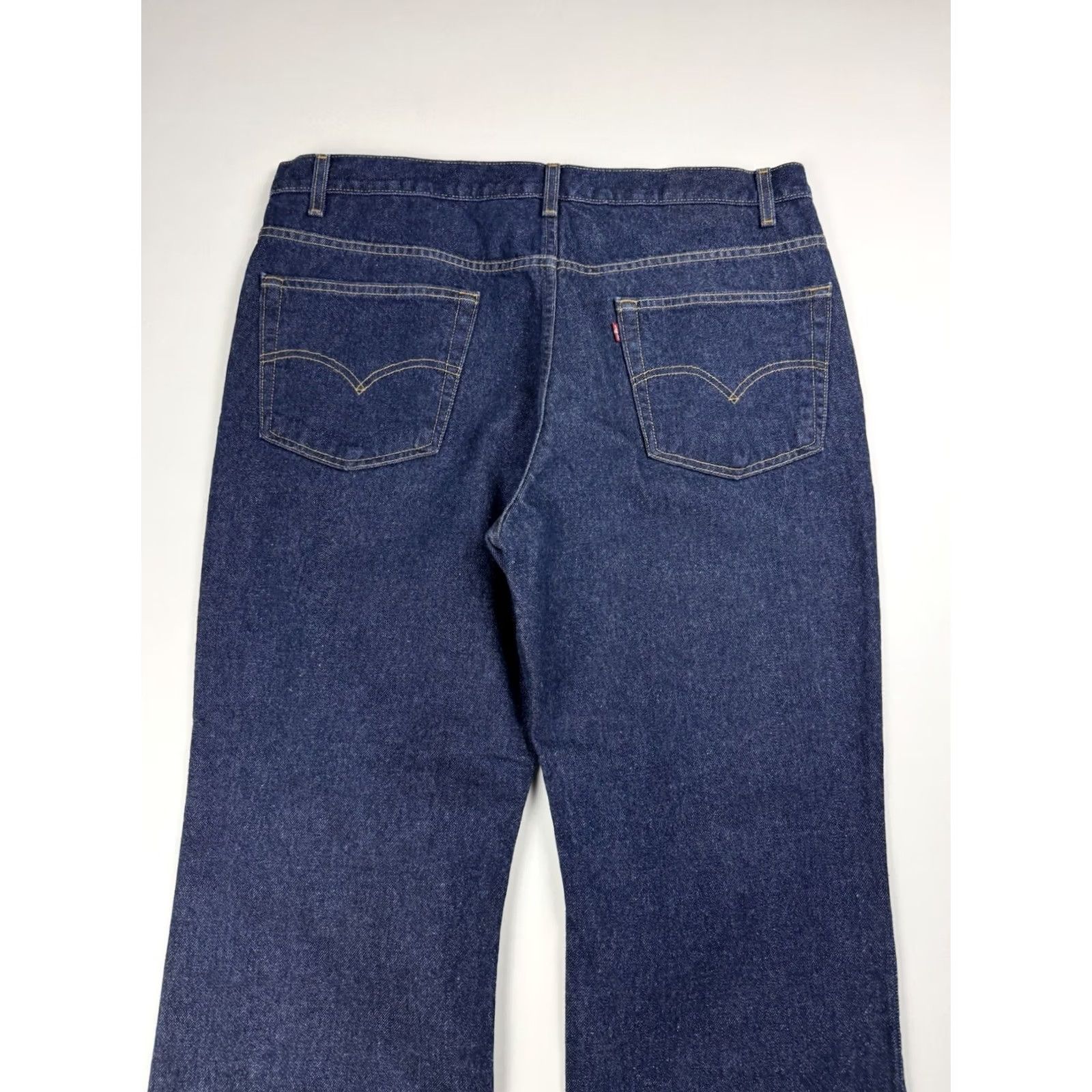 Levi's VINTAGE Levi’s 517 Boots jeans Mens 42x30 Dark Wash Blue 5-Pocket Denim Zipper Logo Fit Regular Size US 42 / EU 58 - 4 Thumbnail
