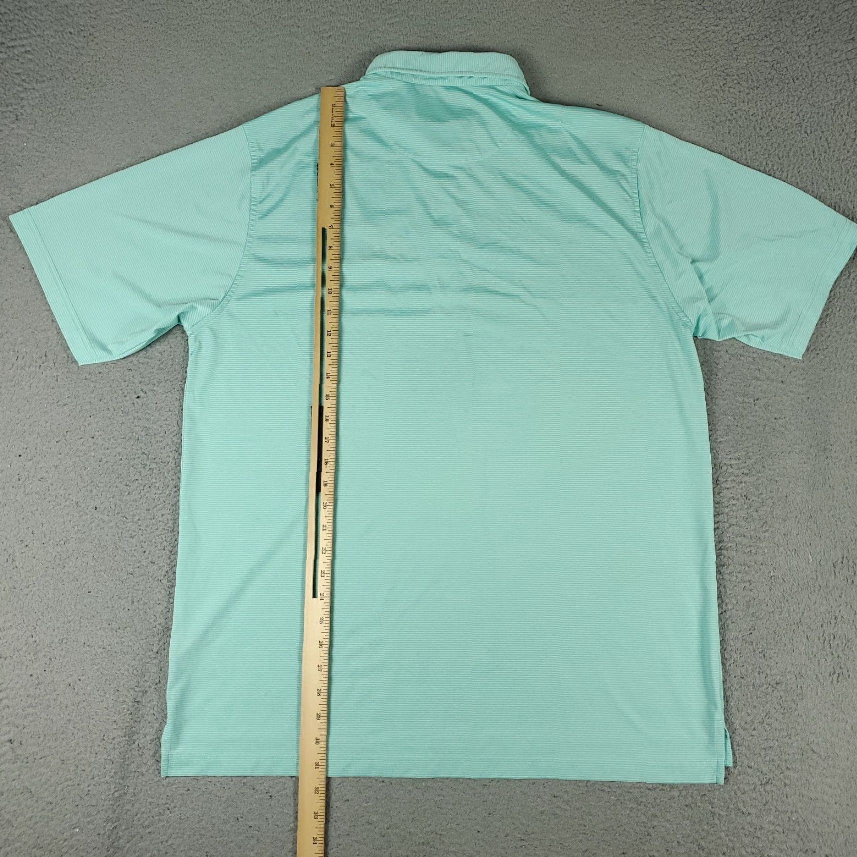 Vintage Donald Ross Polo Shirt Mens Size Large Turquoise Striped Golf Short Sleeve Size US L / EU 52-54 / 3 - 4 Thumbnail