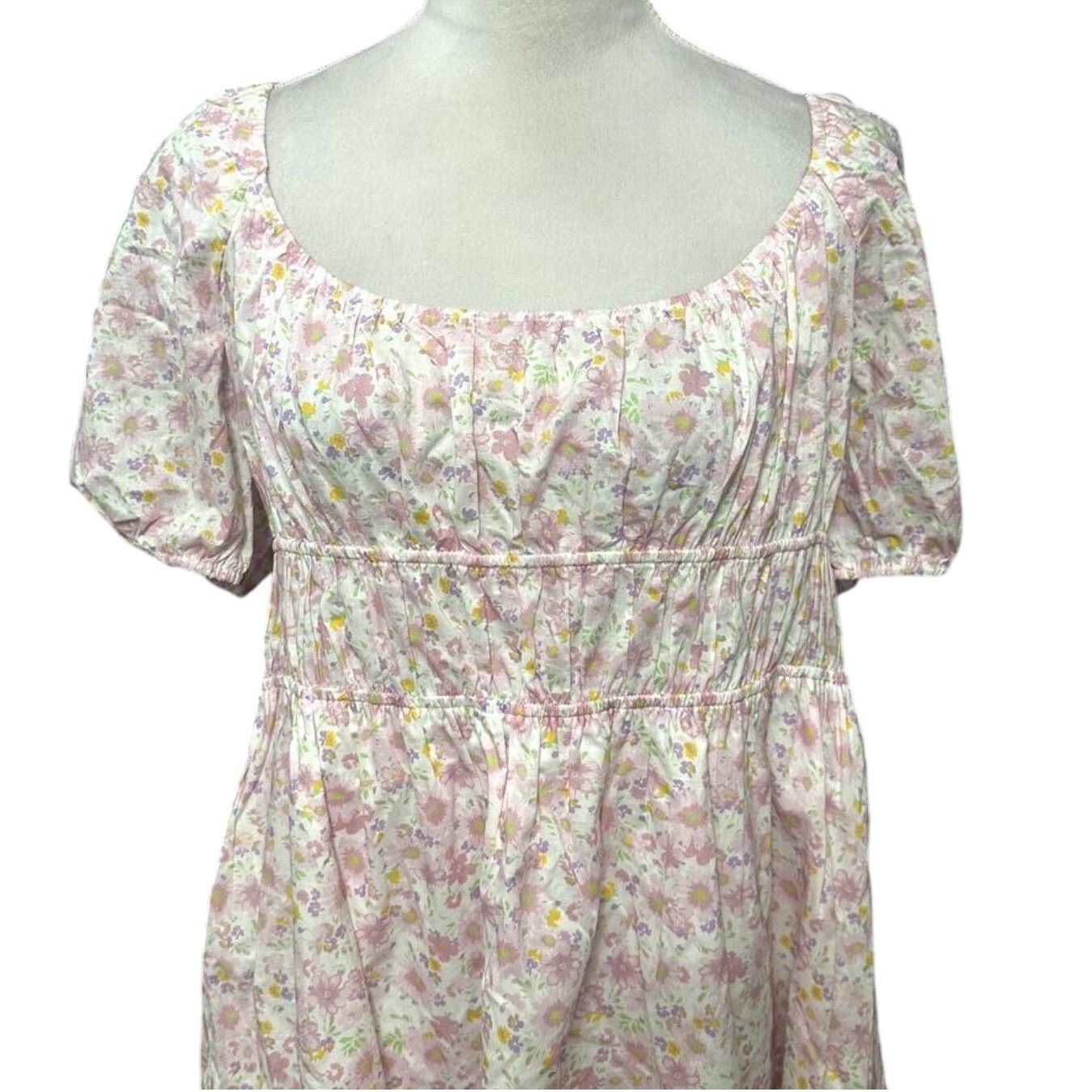 Other Elodie Pullover Mini Dress Floral Low Back Pink Size XL NWOT Size XL / US 12-14 / IT 48-50 - 2 Thumbnail