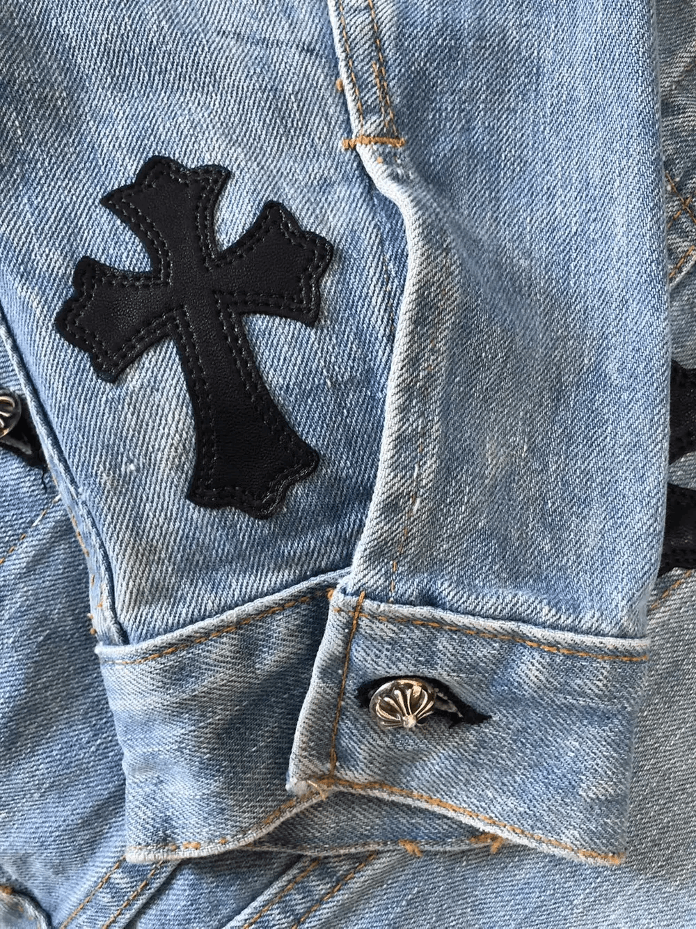 Chrome Hearts Chrome Hearts Levi's Cross Patch Denim Jacket Size S / US 4 / IT 40 - 7 Thumbnail