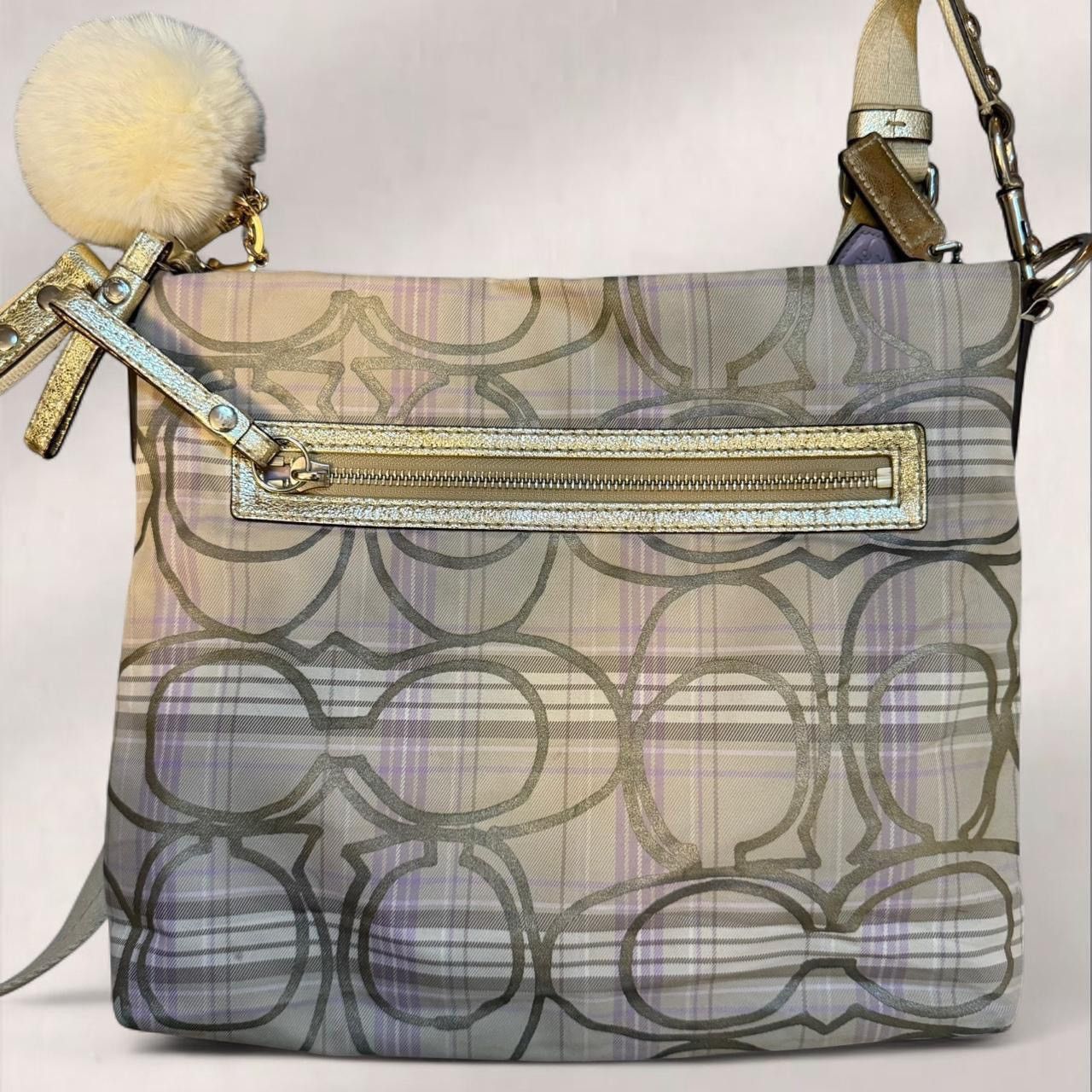 Coach Rare Purple Vintage Coach Leather Bag Y2K Size ONE SIZE - 7 Thumbnail