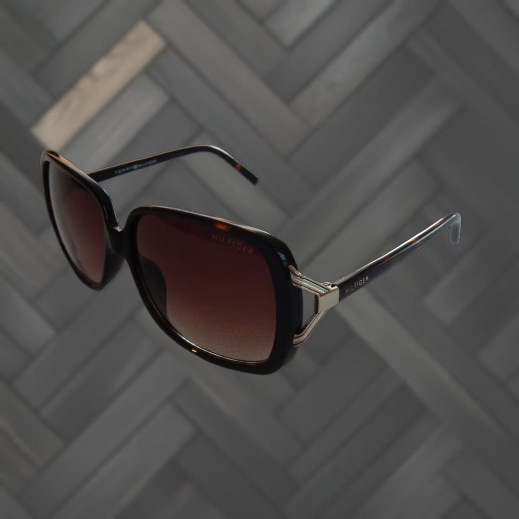 Tommy Hilfiger VINTAGE Tommy Hilfiger Sunglasses Women's Butterfly Brown Frame 58x13mm Size ONE SIZE - 1 Thumbnail