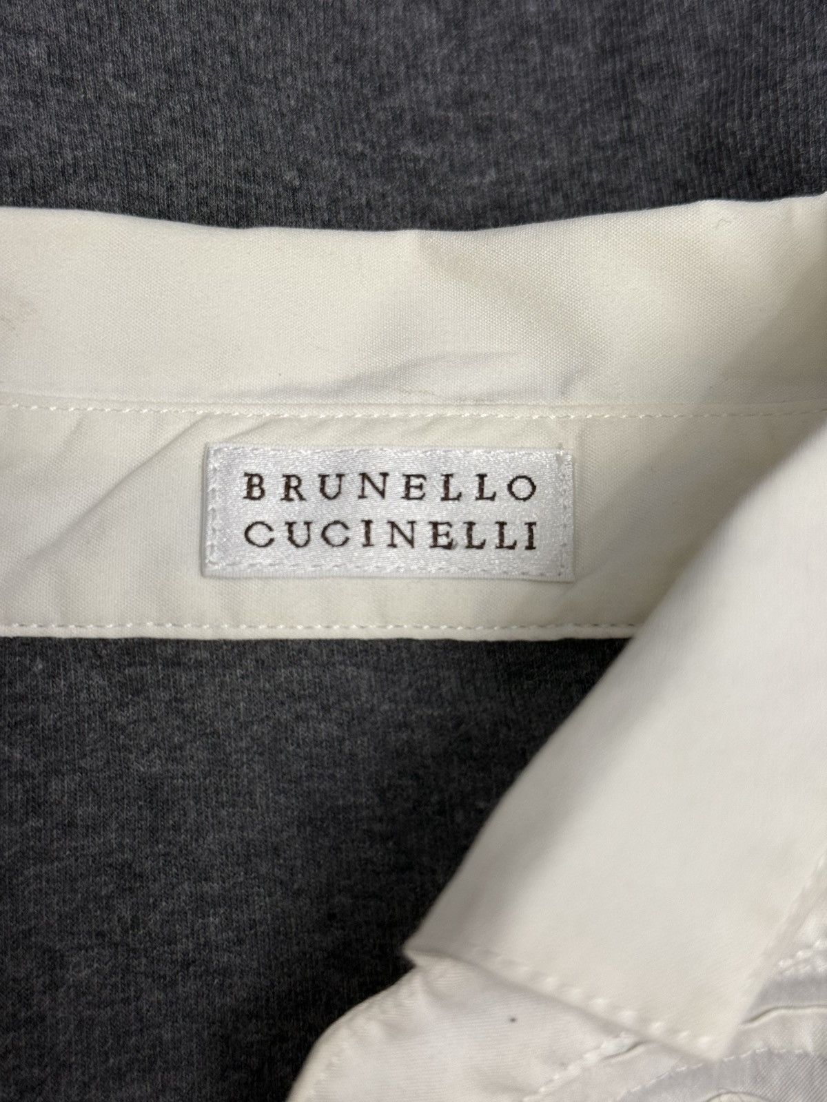 Brunello Cucinelli Brunello Cucinelli women’s T shirt blouse cotton M grey Size M / US 6-8 / IT 42-44 - 6 Thumbnail