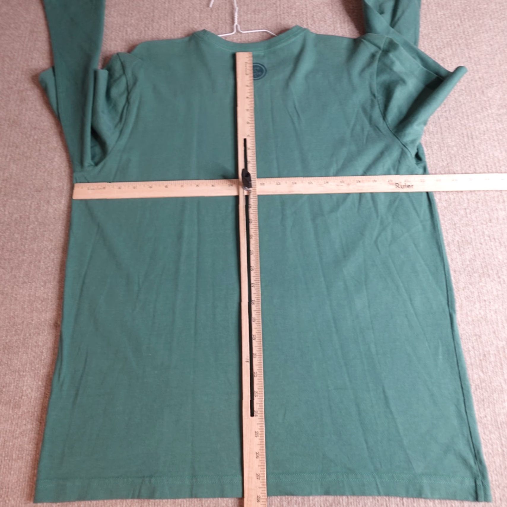 Life is Good Life is Good Shirt Long Sleeve Green Christmas Men L Green Crew Neck Christmas Theme Regular Size Life is Good Shirt Size US L / EU 52-54 / 3 - 7 Thumbnail