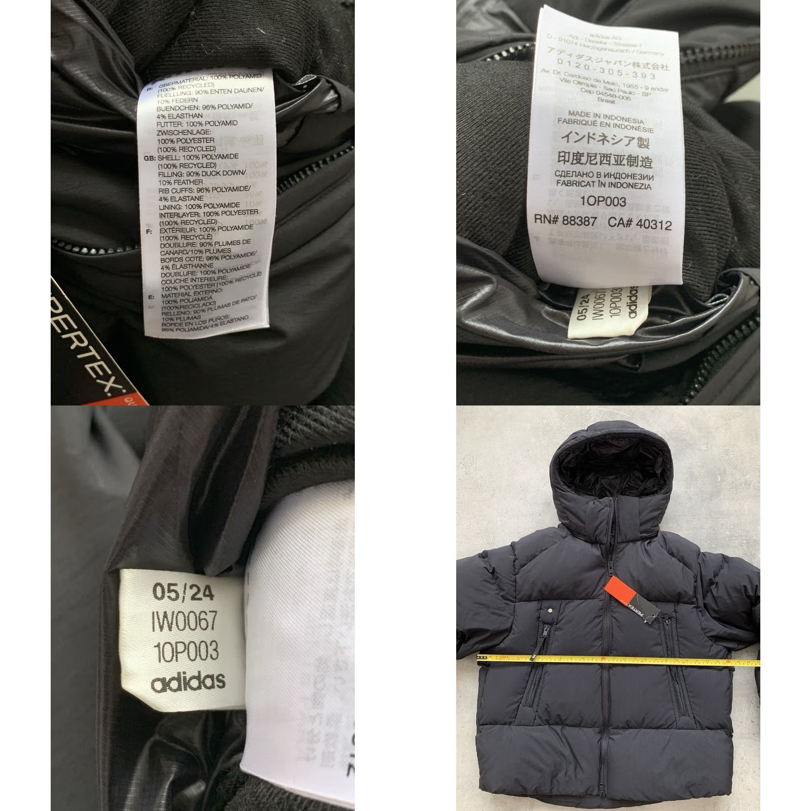 Yohji Yamamoto ADIDAS x YOHJI YAMAMOTO Y-3 PUFFER DOWN JACKET BLACK MEN'S SIZE S Size US S / EU 44-46 / 1 - 8 Thumbnail