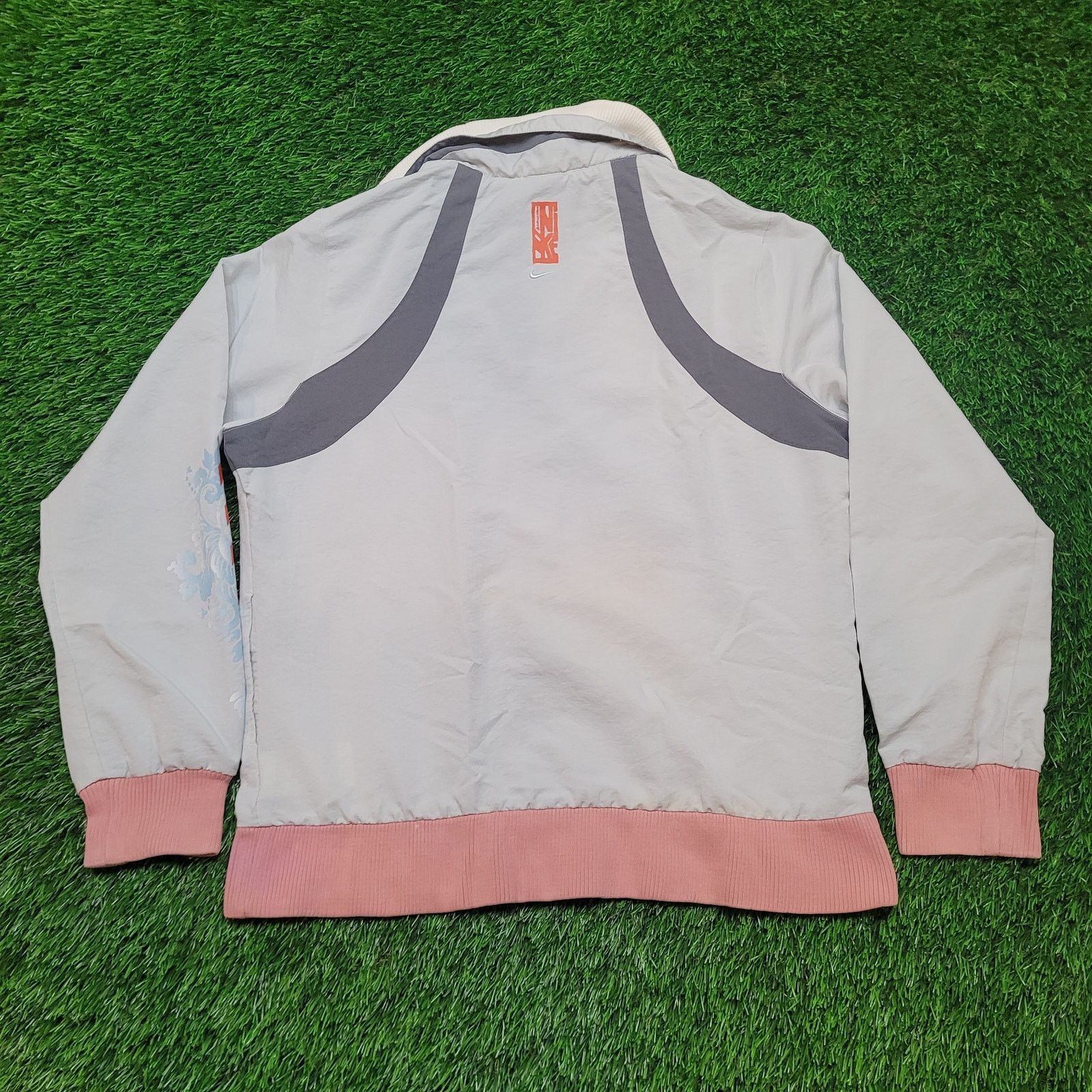Nike VTG Y2K Nike Track Jacket Womens XL Rare Graphic Sleeve Size XL / US 12-14 / IT 48-50 - 6 Thumbnail