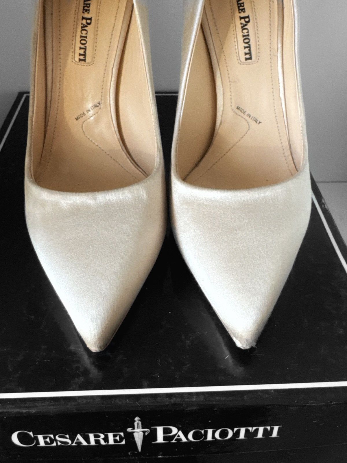 Paciotti Cesare Paciotti Dagger Heels – Gold Satin Edition Size US 7.5 / IT 37.5 - 6 Thumbnail