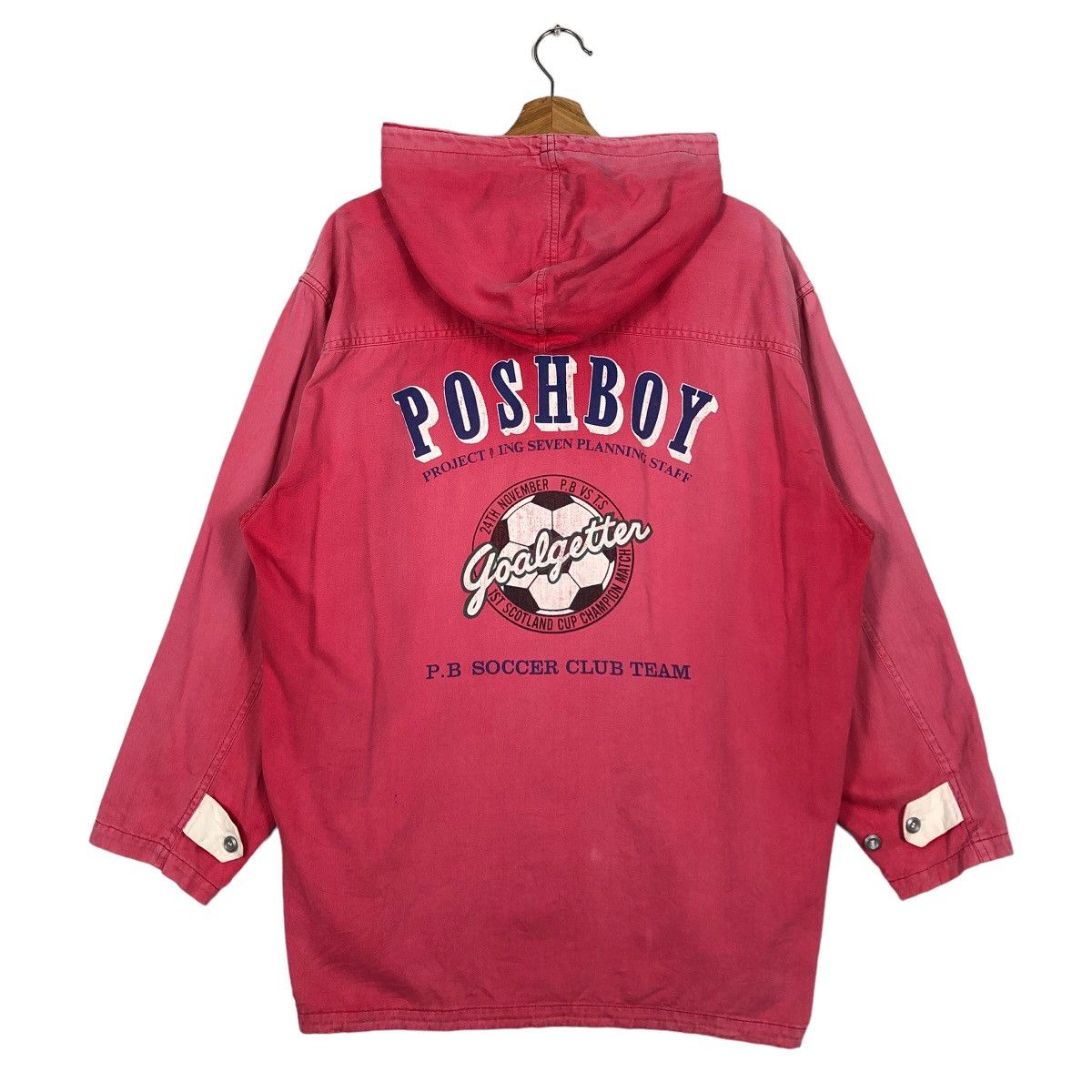 Japanese Brand 🔥Rare Sun Faded Design Poshboy Jacket Big Logo Size US M / EU 48-50 / 2 - 8 Thumbnail