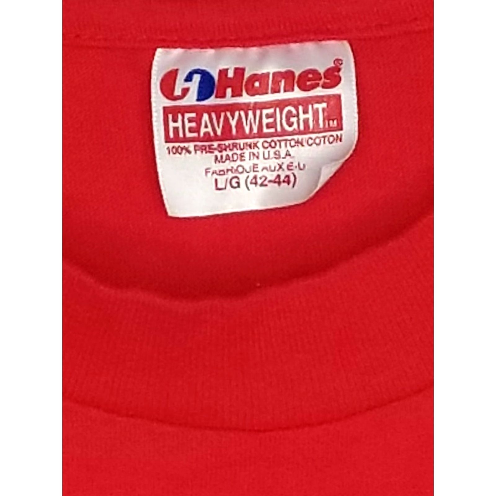 Hanes Vintage Hanes Heavyweight 90s Mens L Baseball T Shirt D Licious Thunder Bolts 01 Red Shirt Mens Size US L / EU 52-54 / 3 - 3 Thumbnail