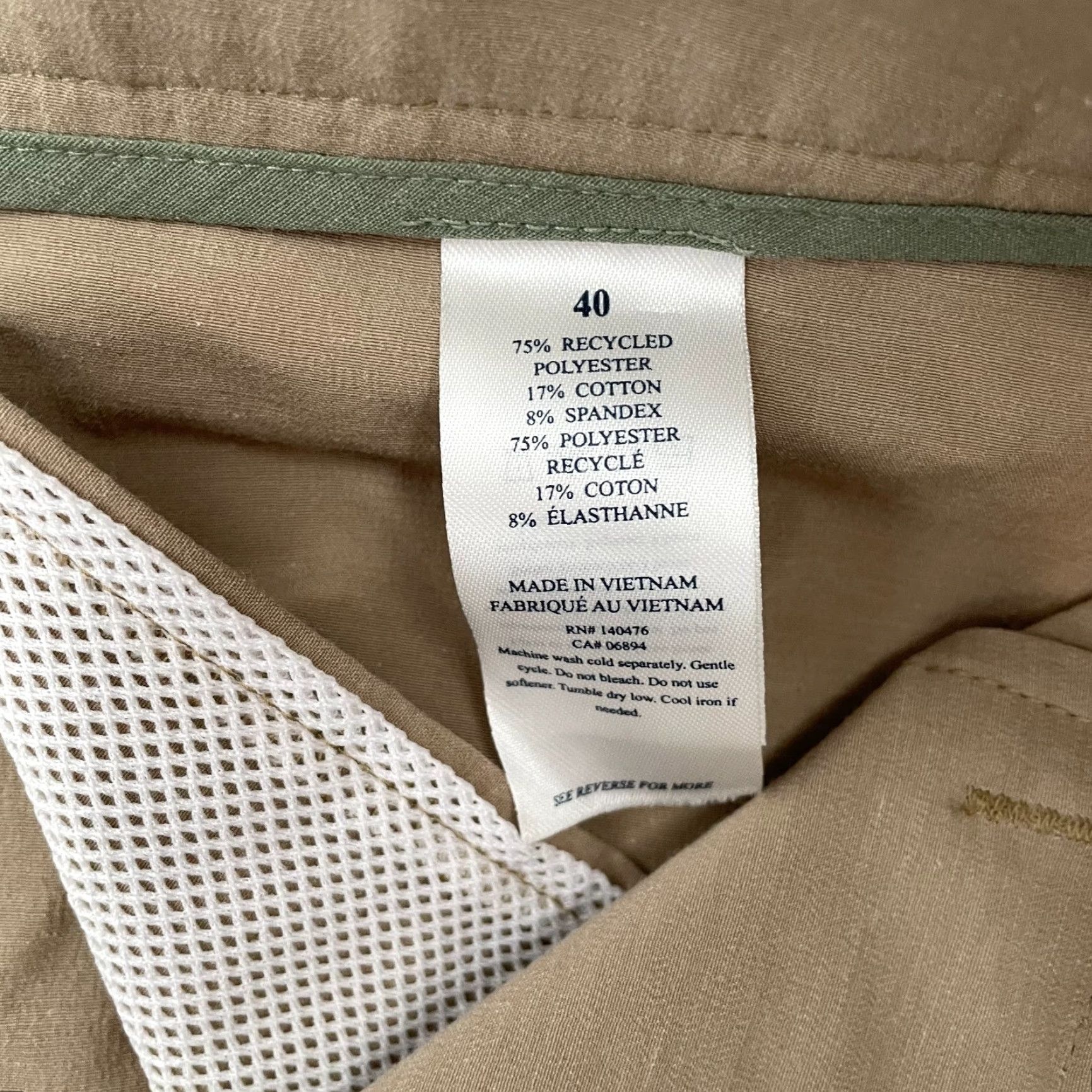 Faherty Faherty Shorts Adult 40 Chino Cotton Blend Stretch Pockets Logo Mens Size US 40 / EU 56 - 6 Thumbnail