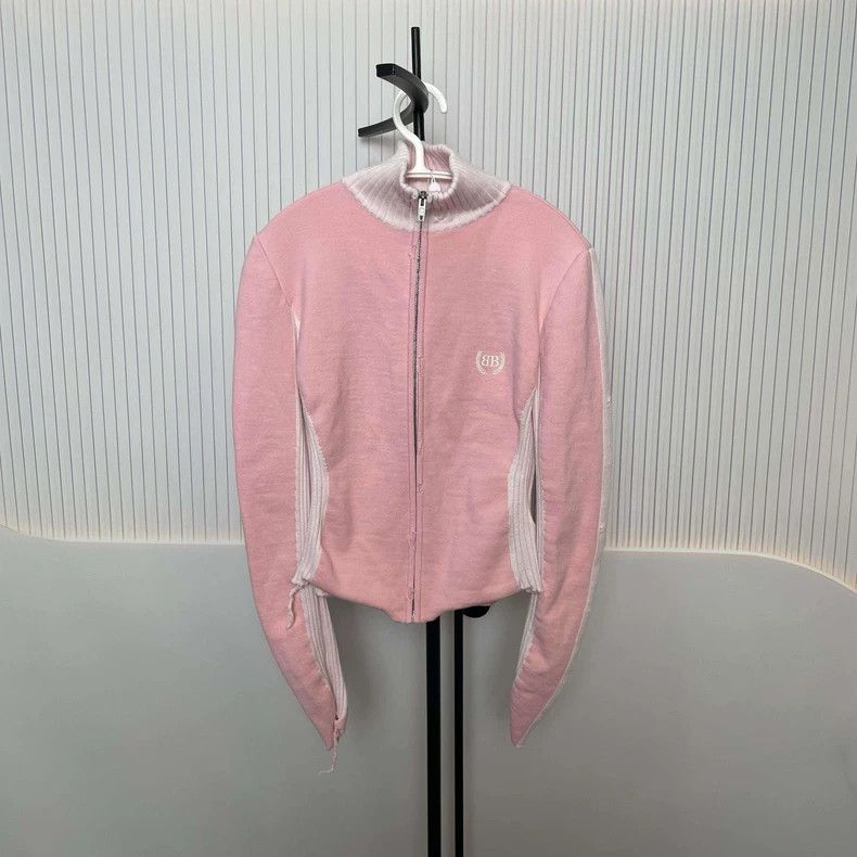 Balenciaga Pink Knit Jacket M - dmc
