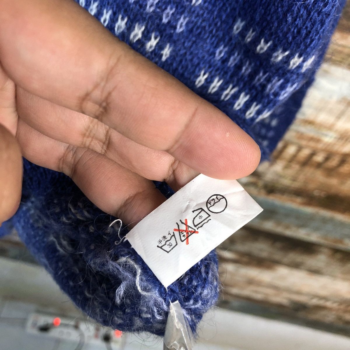 Japanese Brand Chando Rian Blue Cardigan Knitwear vintage #A1490 Size M / US 6-8 / IT 42-44 - 10 Thumbnail