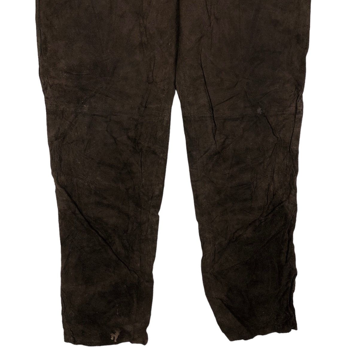 Genuine Leather 🔥Rare 90’s Riot Genuine Leather Pants C un C Monde Japan Size US 26 / EU 42 - 4 Thumbnail