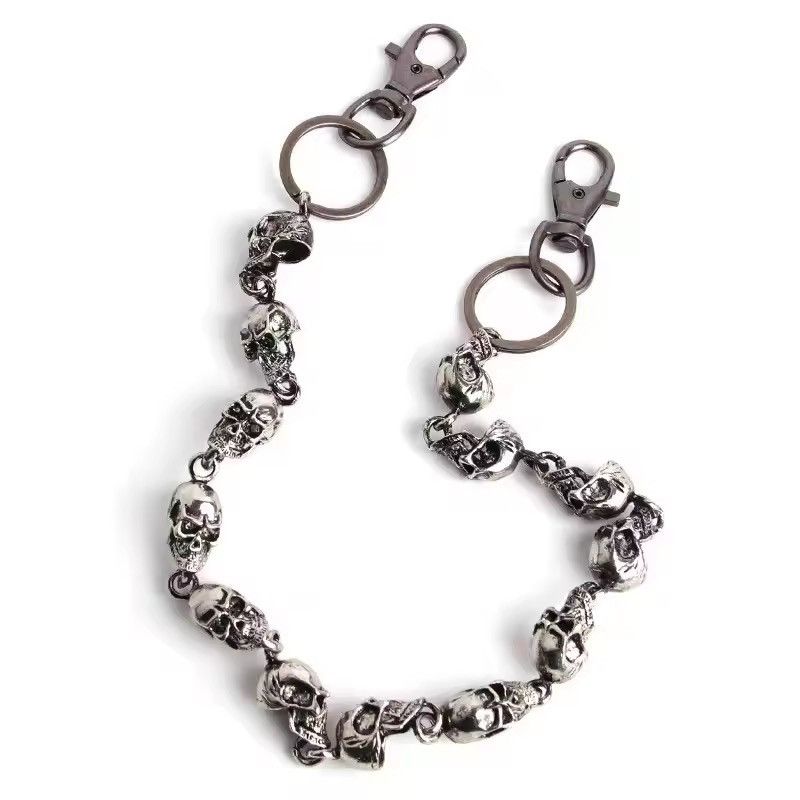 Jewelry Punk Skulls Wallet Chain Size ONE SIZE - 4 Thumbnail