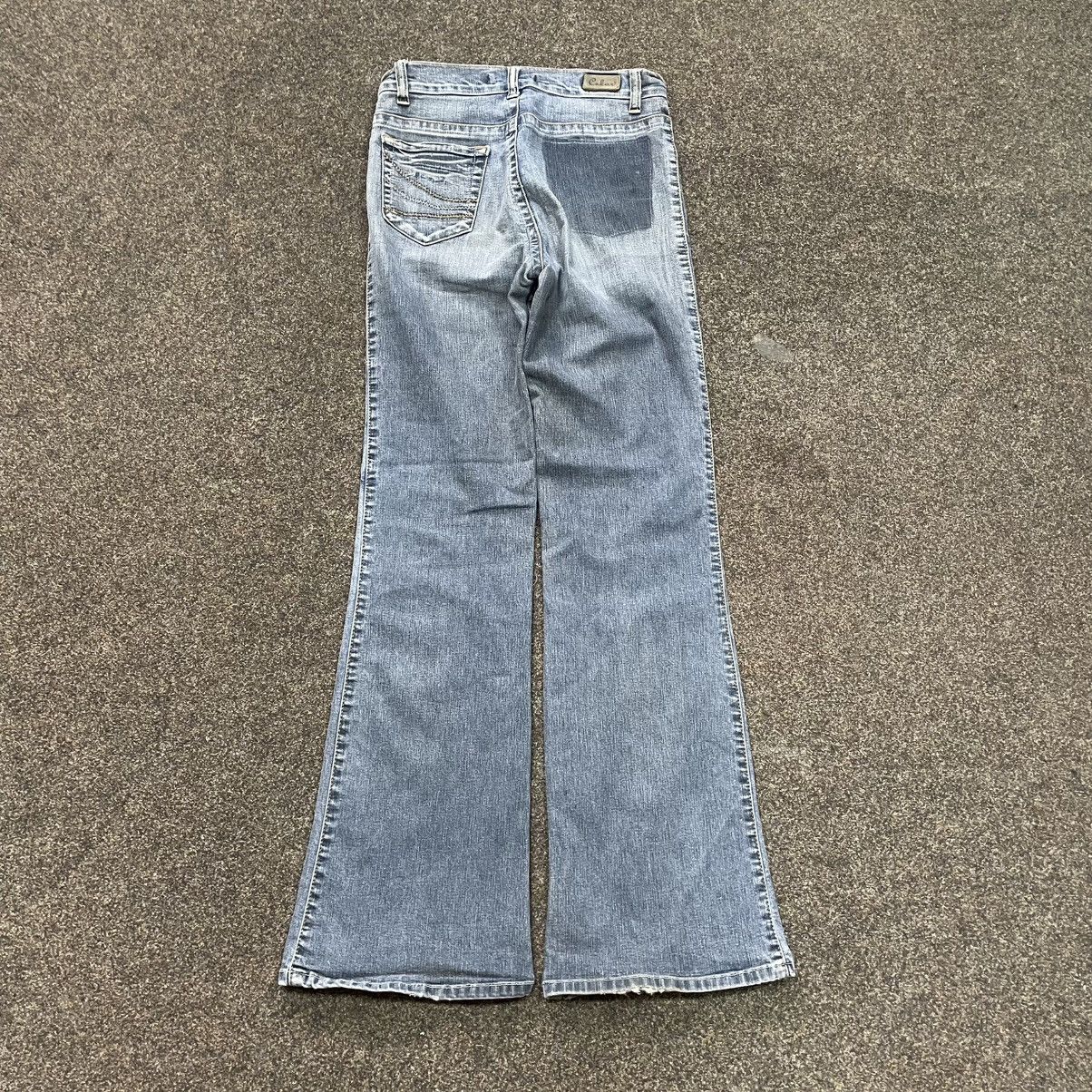 Vintage Vintage Y2K Baggy Flared Jeans Skater Distressed Grunge 29 Size US 29 - 3 Thumbnail