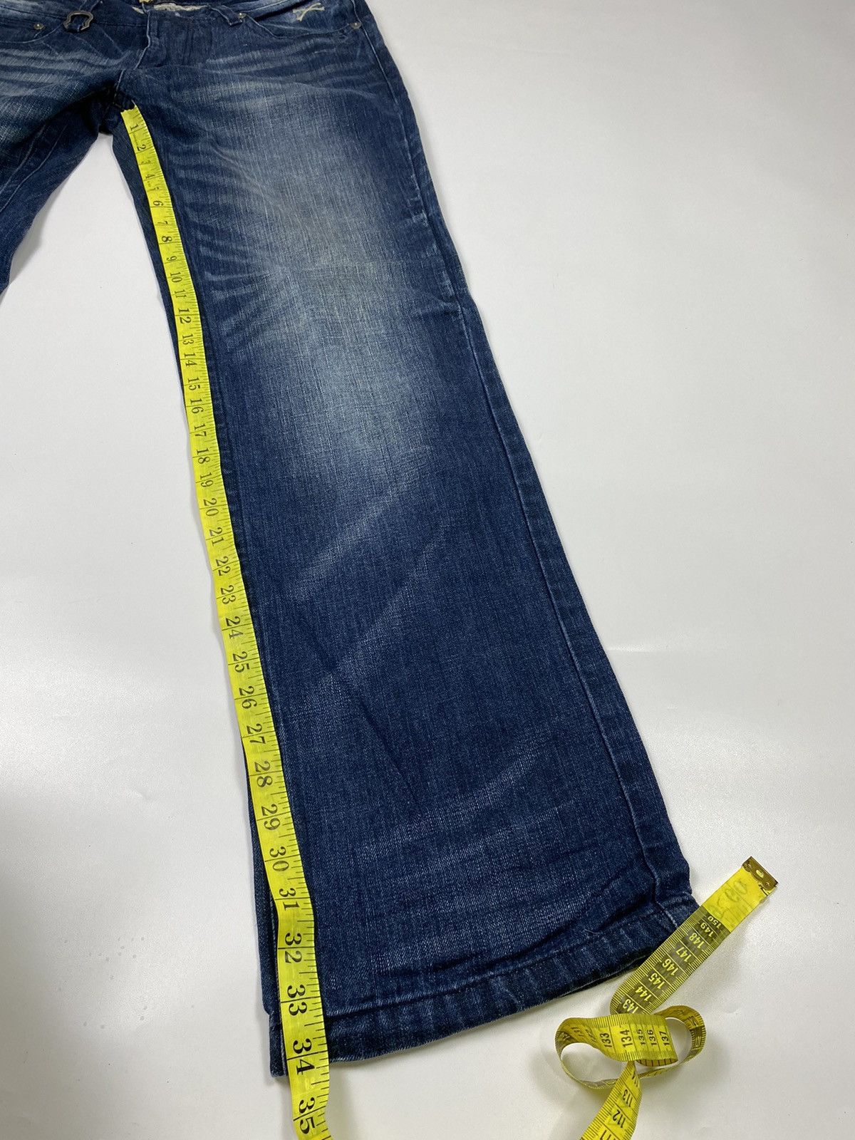 Vanson Leathers 💥rare💥 vanson embroidery skull washed jeans Size US 36 / EU 52 - 10 Thumbnail