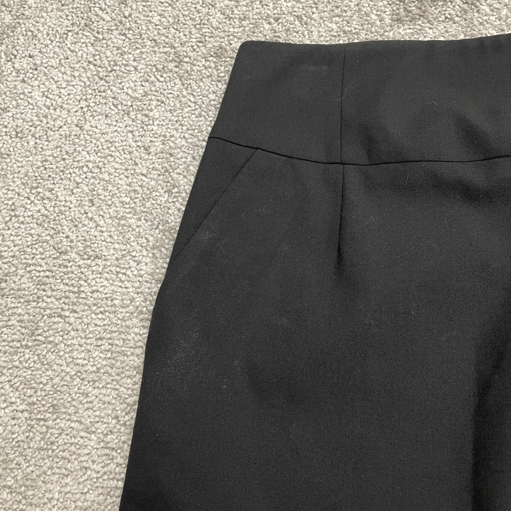 Banana Republic Banana Republic Skirt Womens 0P Knee Length Pencil Wool Black Stretch Slit X-Body Ready Size 25" / US 0 / IT 36 - 5 Thumbnail