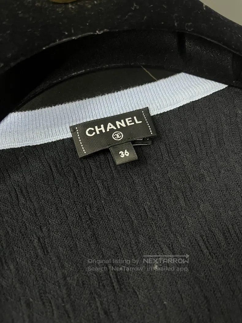 Chanel Chanel 24B black and blue colour block round-neck sweater Size XS / US 0-2 / IT 36-38 - 3 Thumbnail